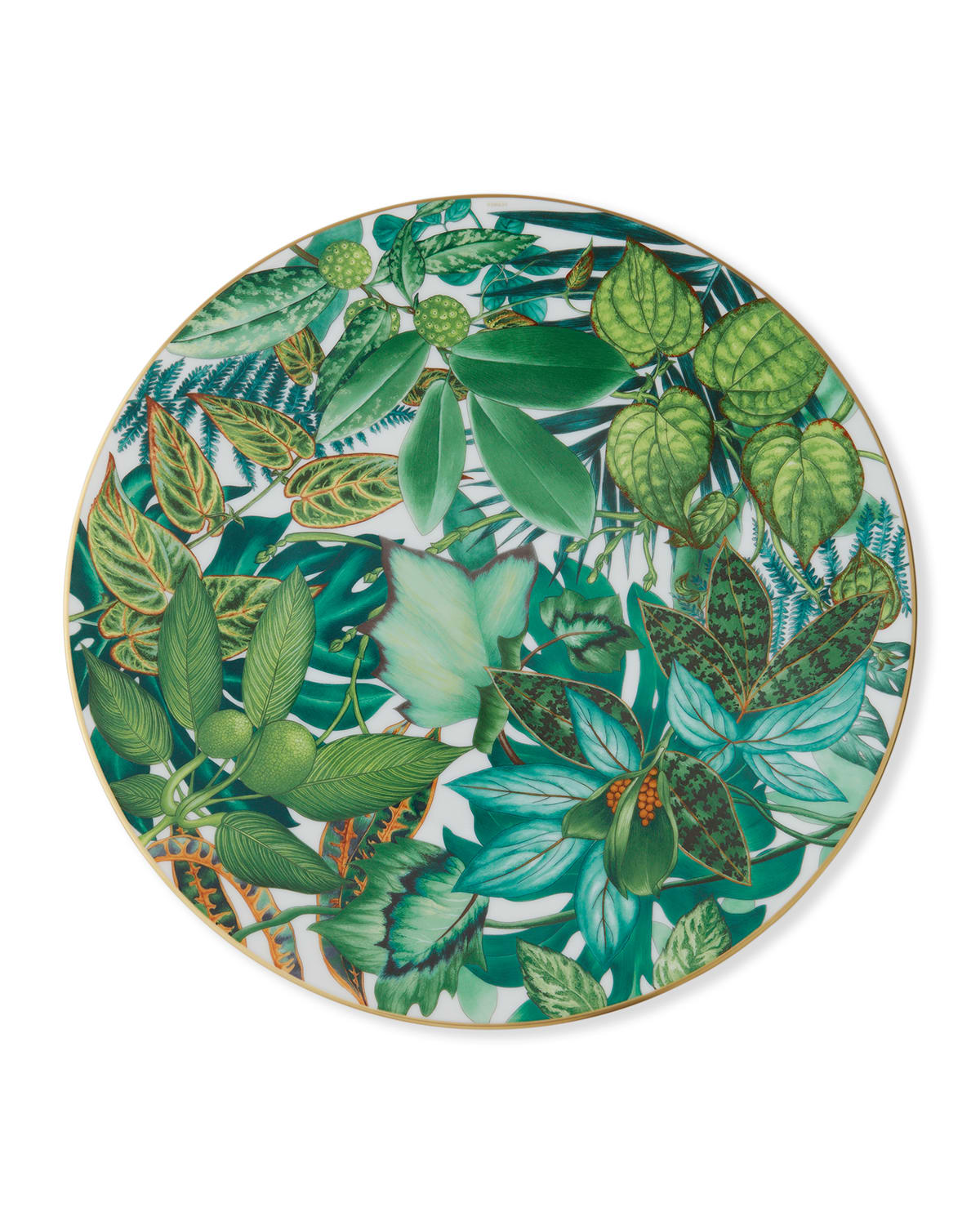 Pre-owned Hermes Passifolia Presentation Plate In Multi