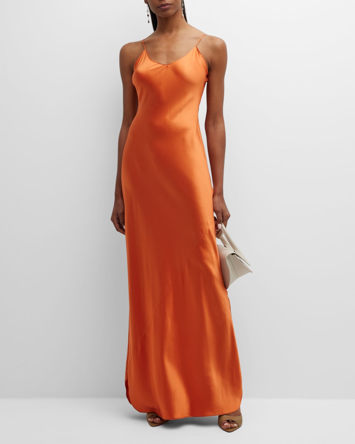 Nili Lotan Cami Silk-satin Gown In Tangier