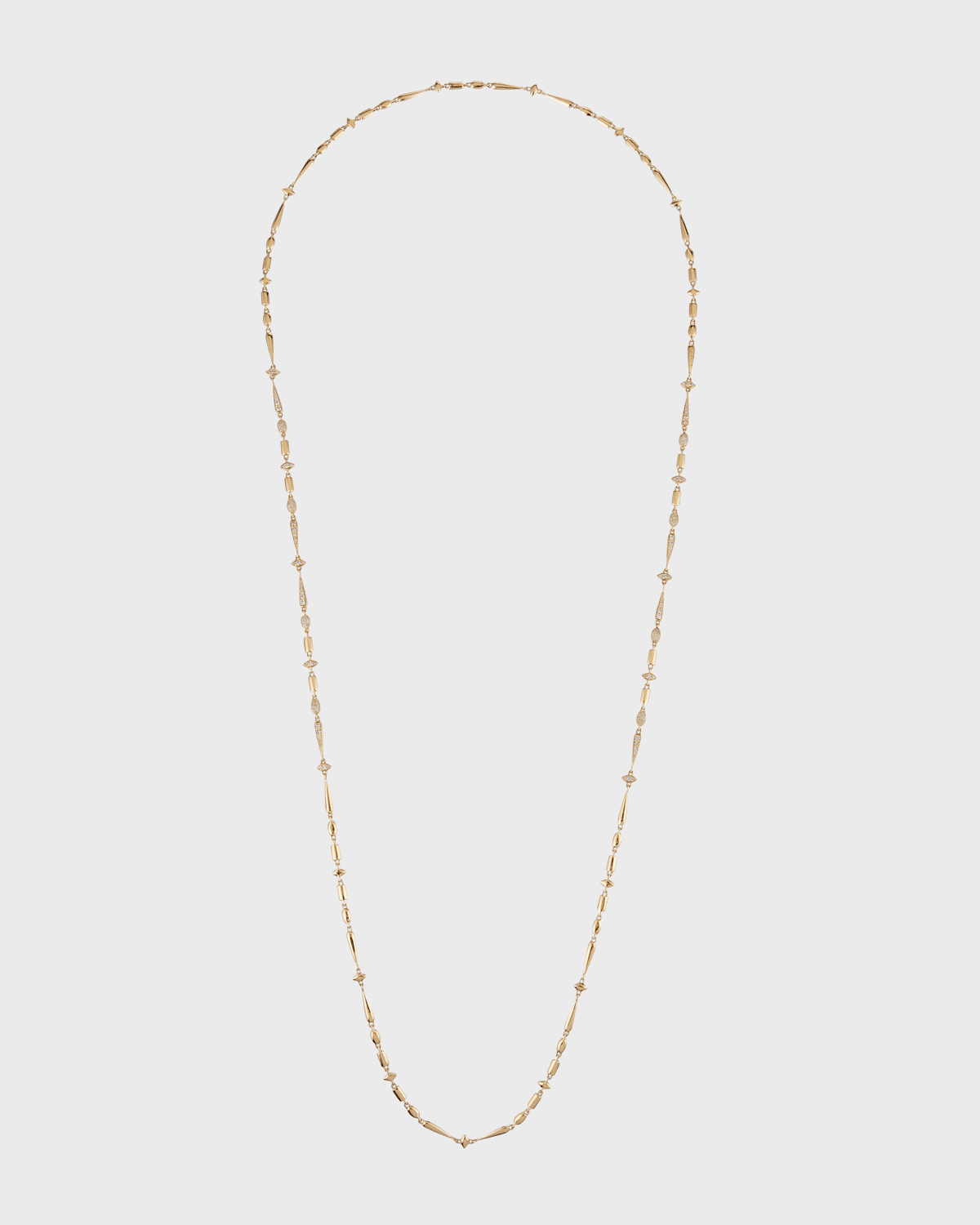 18k Brown Diamond Station Necklace, 36"L