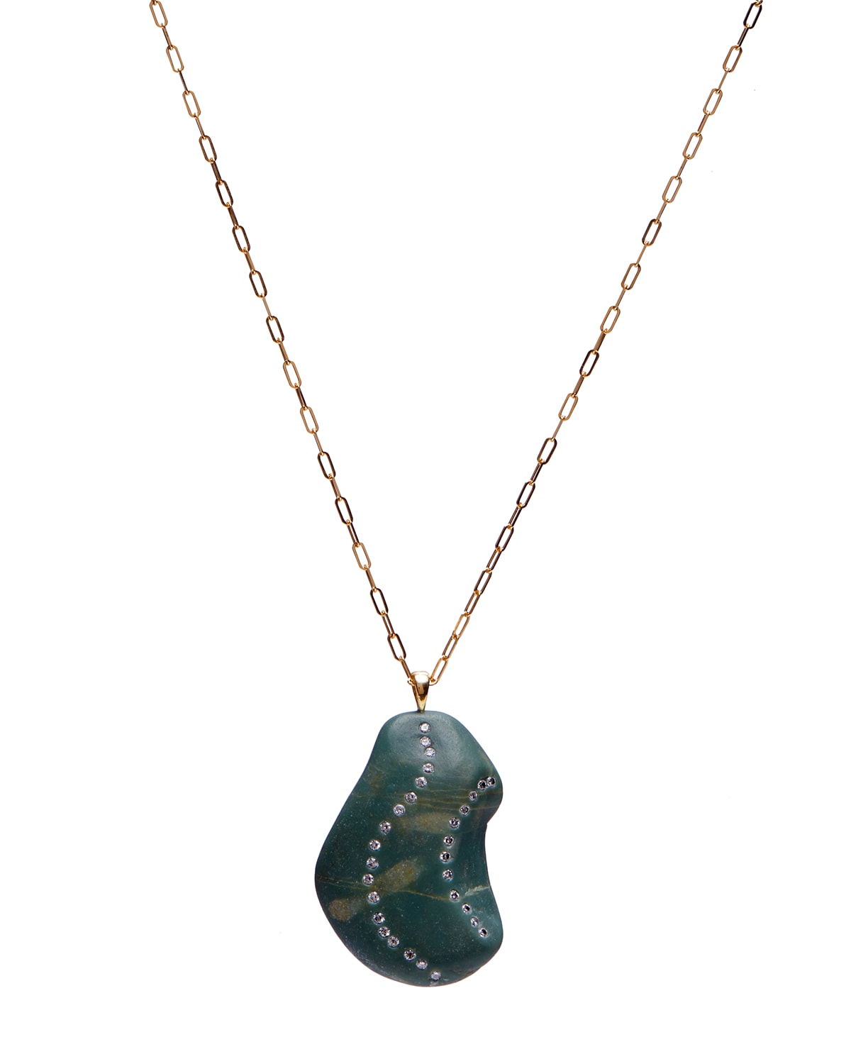 CVC Stones 18k Gold Irregular Flex Necklace - One of a Kind, 30"