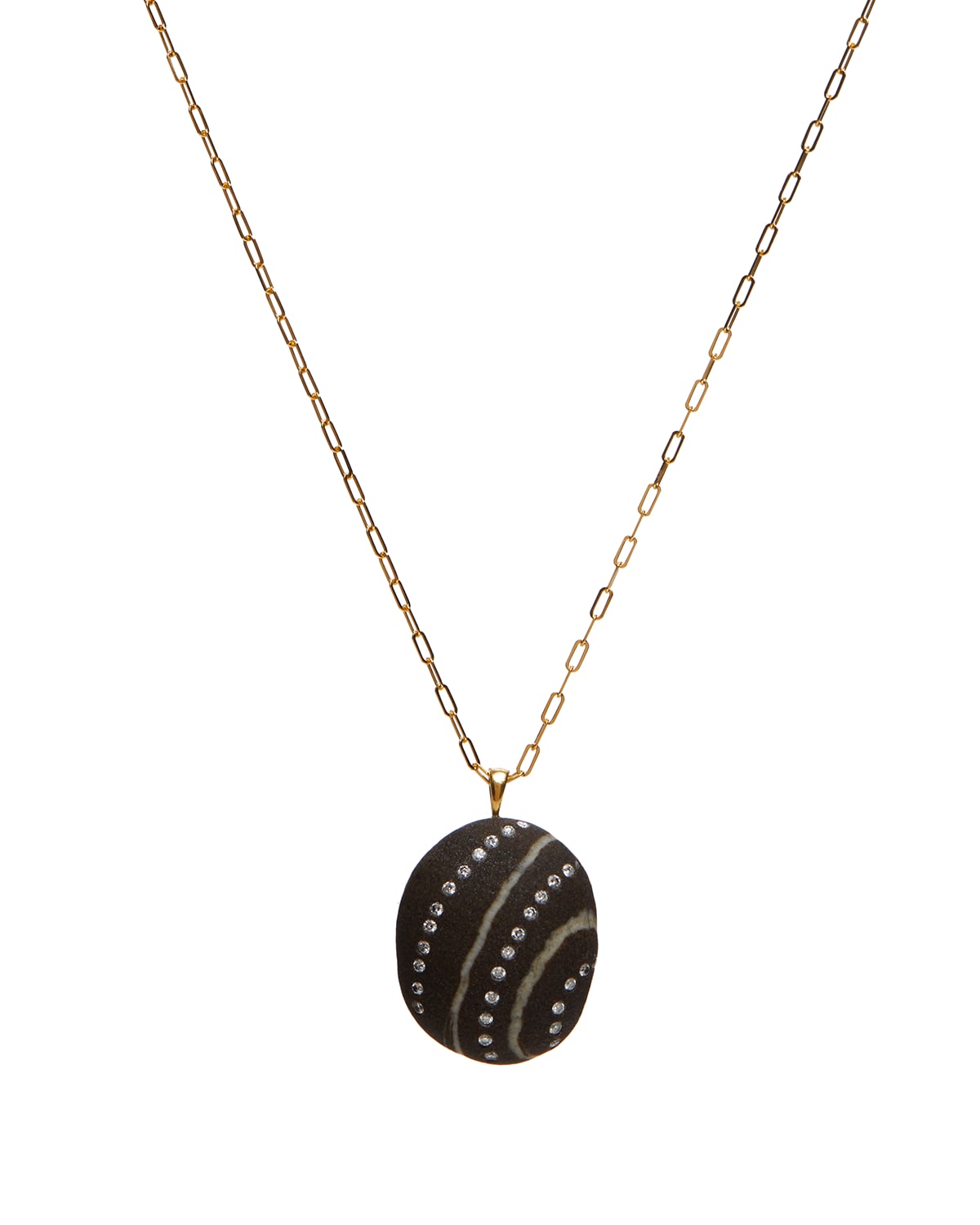 CVC Stones 18k Gold Round Flowy Necklace - One of a Kind, 30"