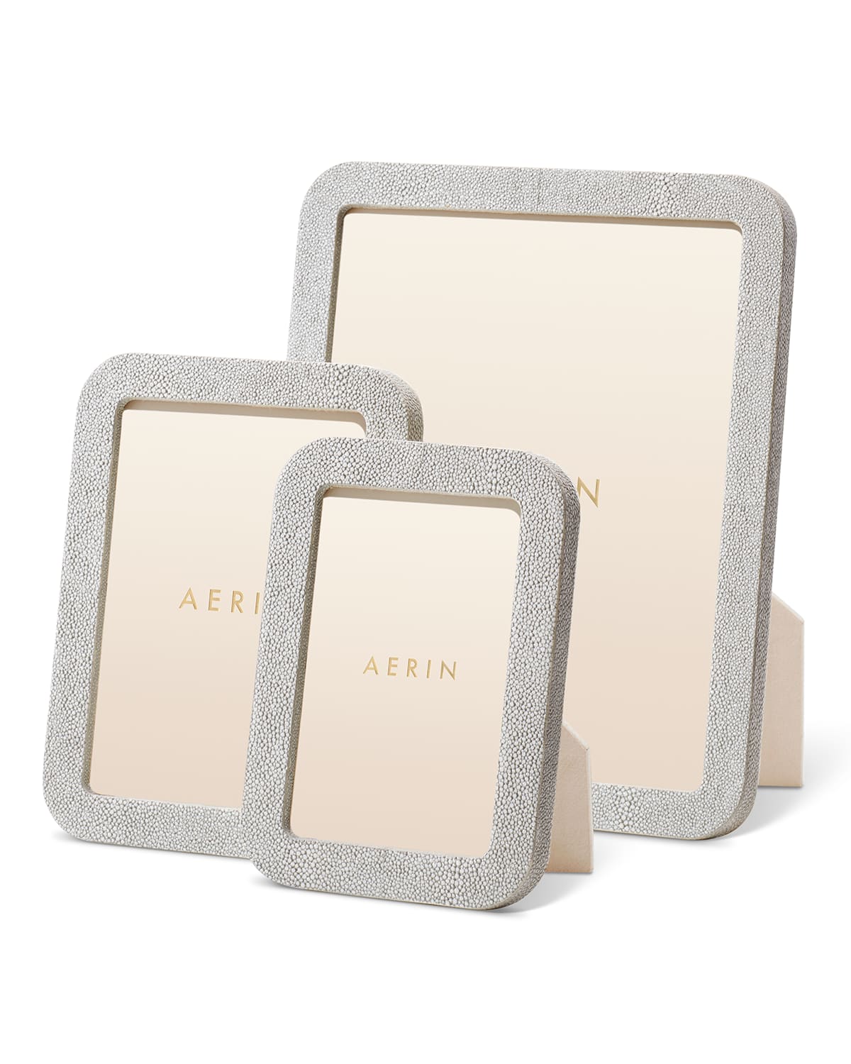Aerin Modern Shagreen Frame 8 X 10 In Dove