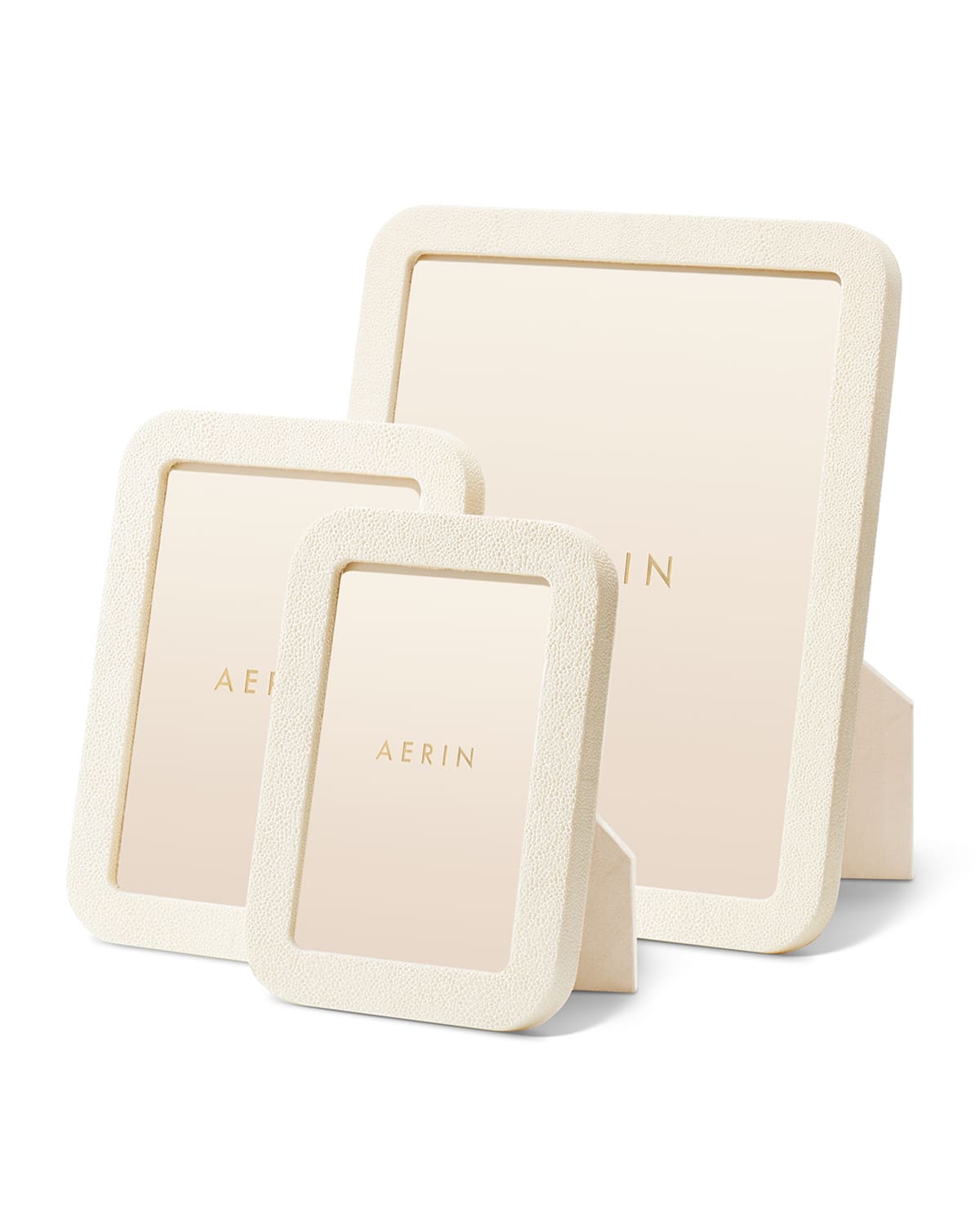 Shop Aerin Modern Shagreen Frame, 8" X 10" In Cream