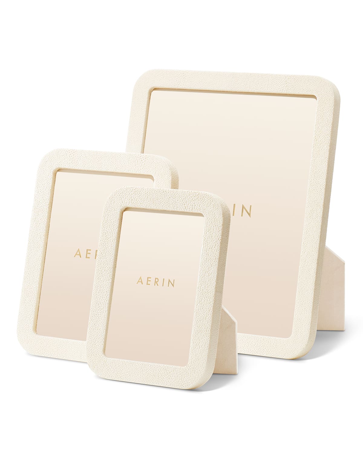 Shop Aerin Modern Shagreen Frame, 5" X 7" In Cream