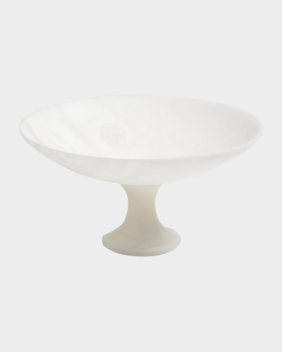 Global Views Alabaster Compote - Medium In Alabaster