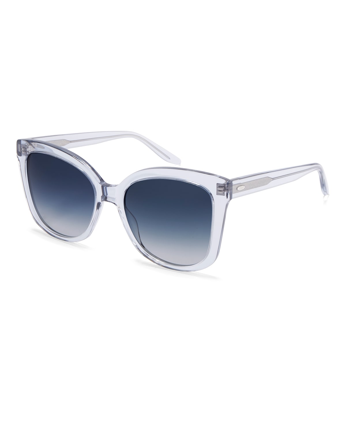 Barton Perreira Shangri-la Oversized Square Acetate Sunglasses In Blue Pattern