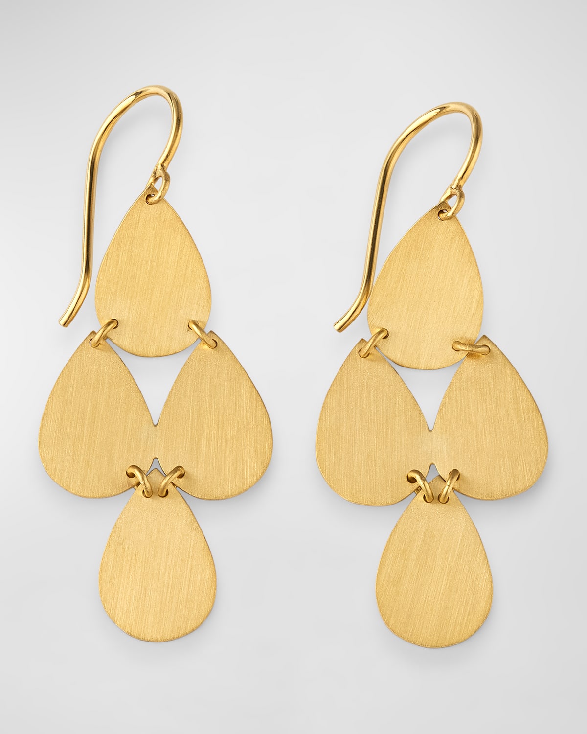 Irene Neuwirth 18K Yellow Gold Drop Chandelier Earrings