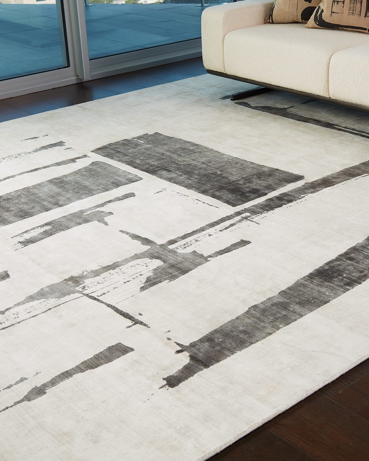 Form Design Studio By Global Views Edifice Hand-loomed Rug, 5' X 8' In Neutral