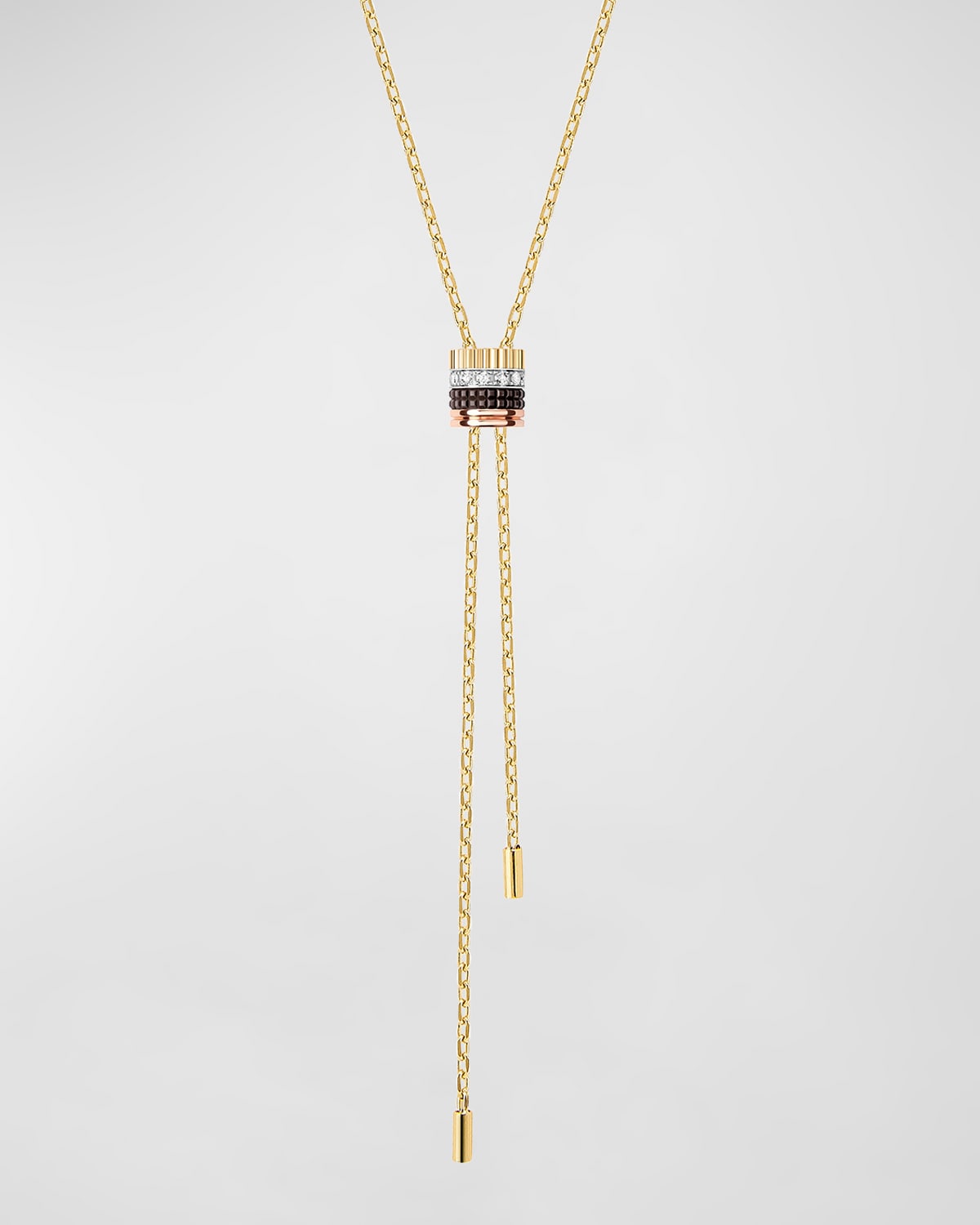 Mini Quatre Classique Diamond Pendant Necklace
