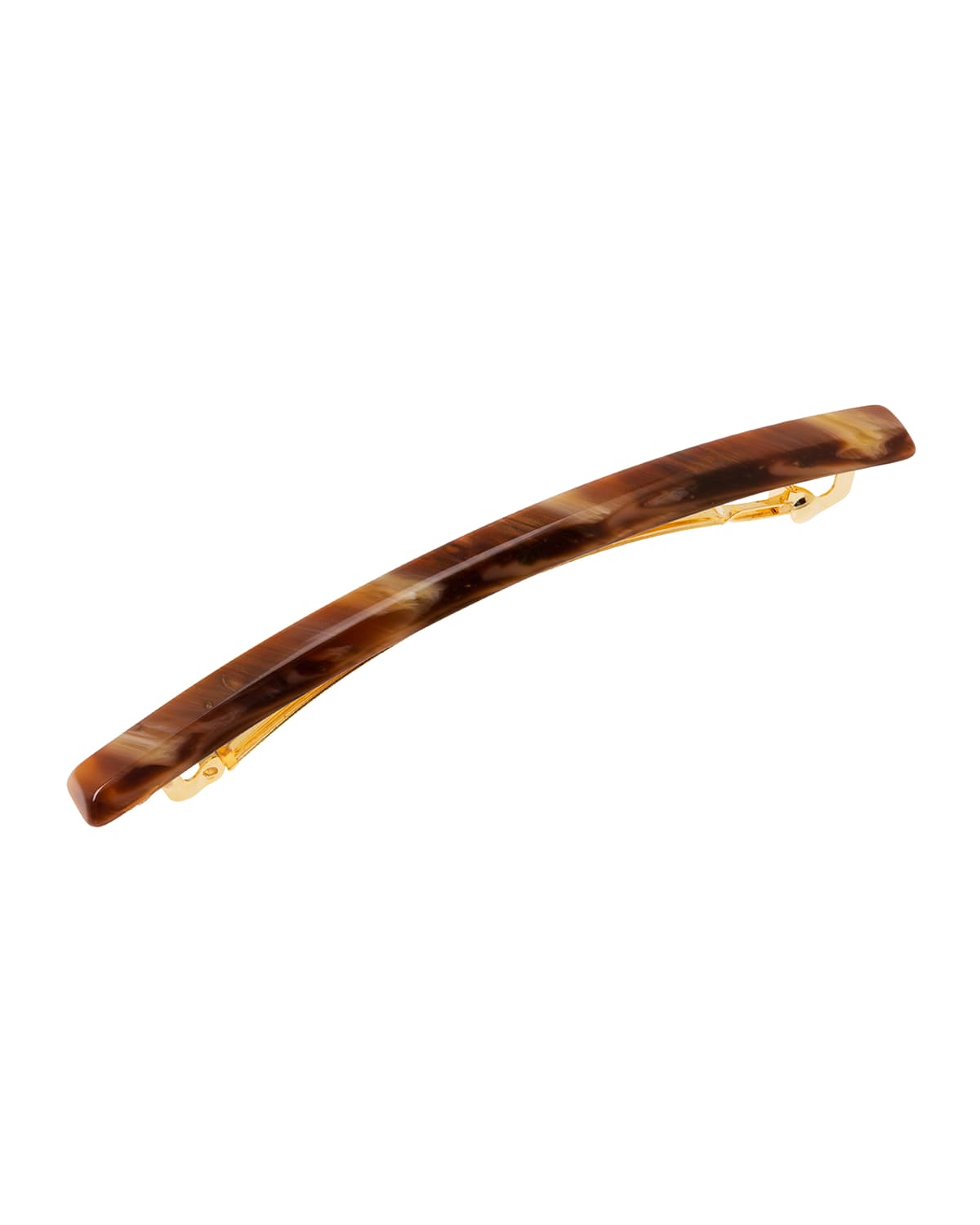 France Luxe Long & Skinny Barrette In Caramel Horn