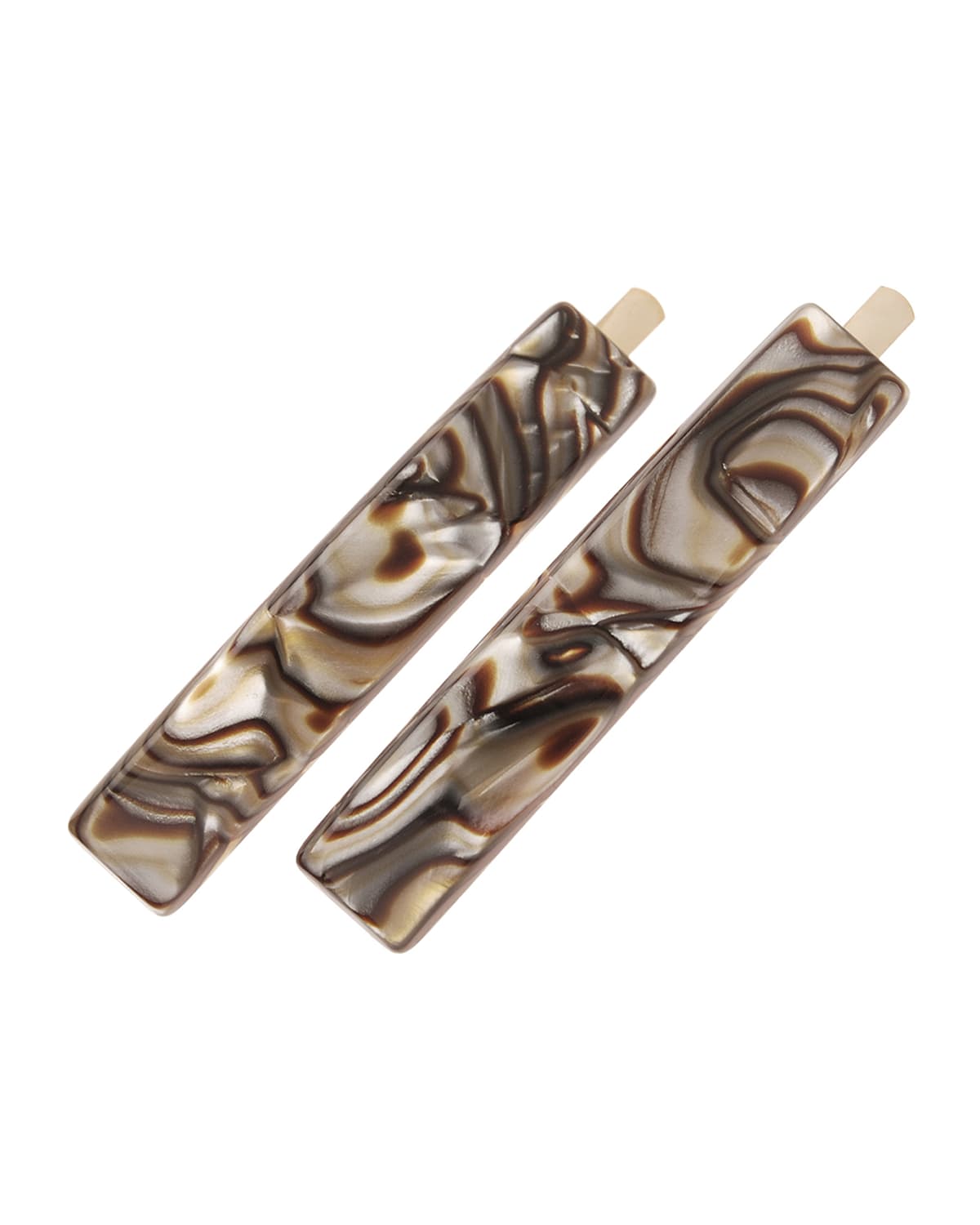 France Luxe Mod Bobby Pins, Set Of 2 In Onyx