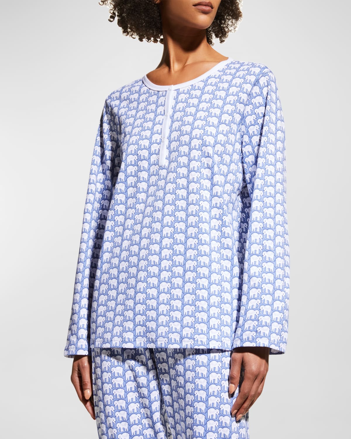 ROLLER RABBIT HATHI ANIMAL PRINT PAJAMA SET,PROD231640128