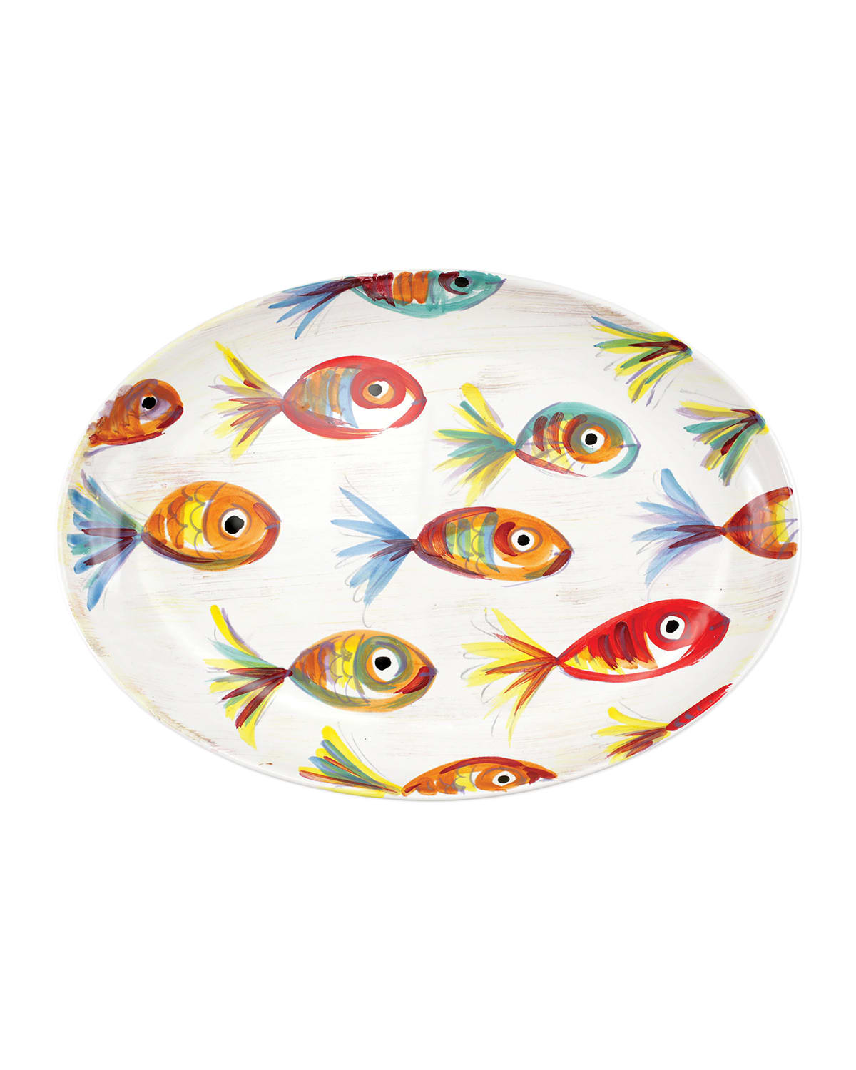 Shop Vietri Pesci Colorati Oval Platter In Multi