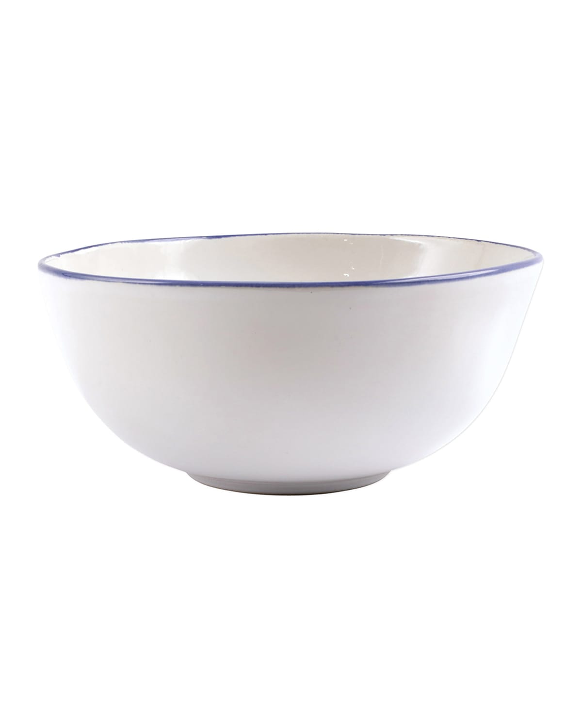 Shop Vietri Aurora Edge Medium Bowl In White