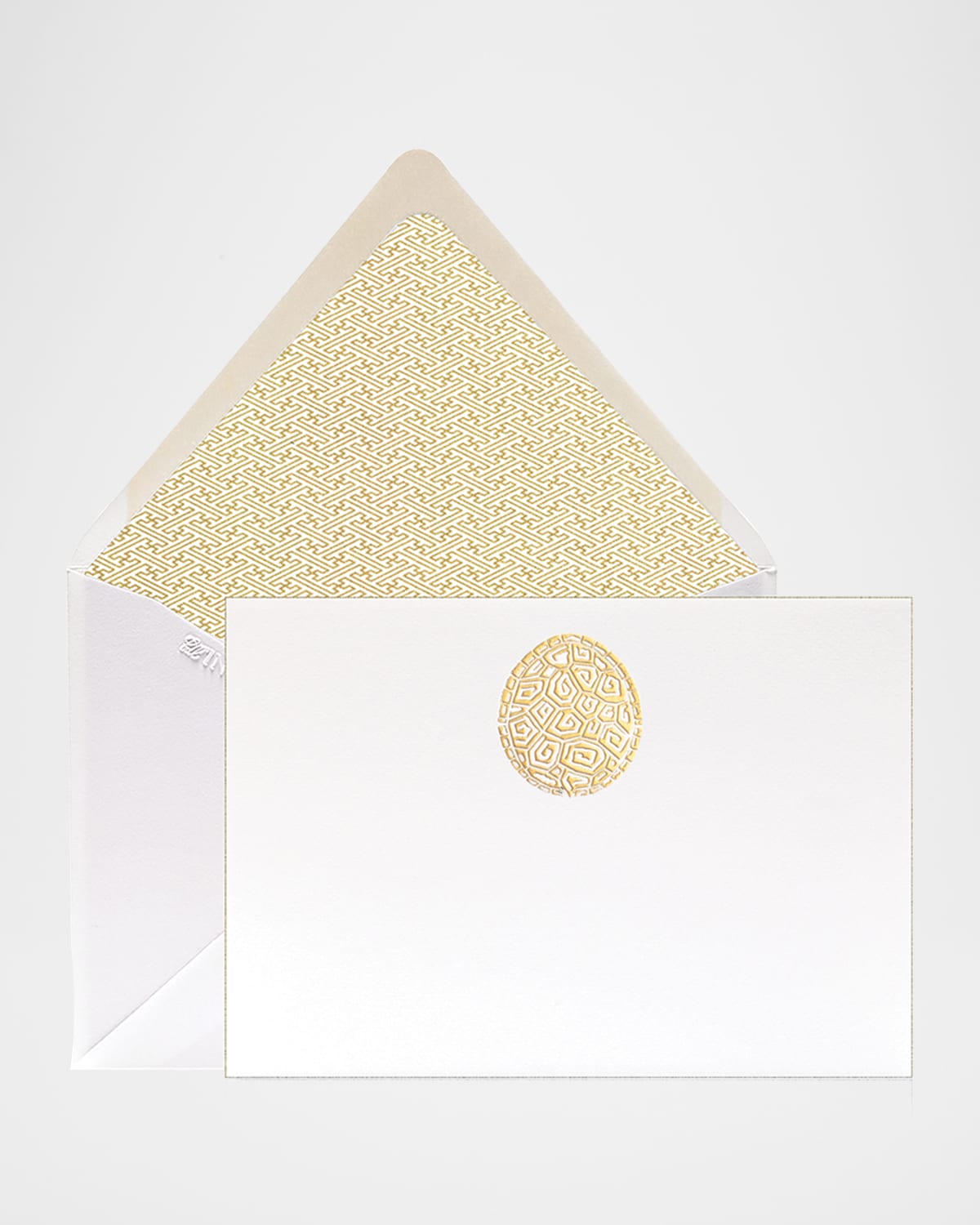 Bell'invito Tortoise Boxed Stationary Set In White