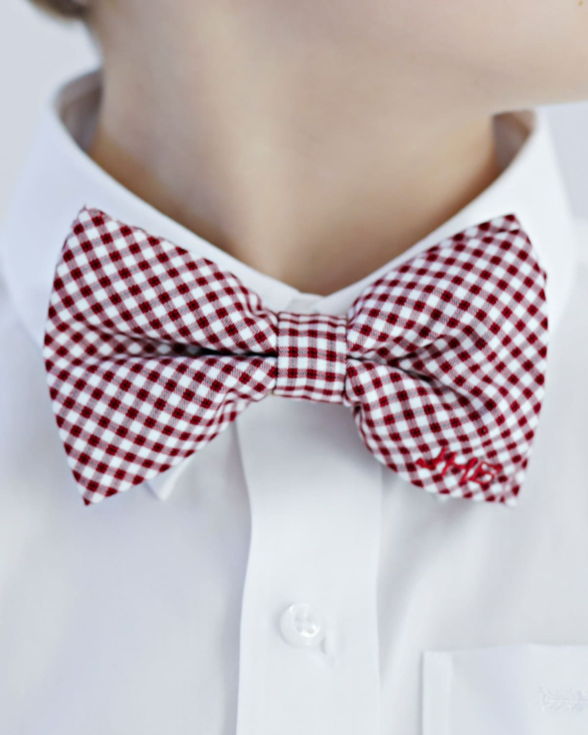 Boys' Clip-On Bow Tie - Monogram Option