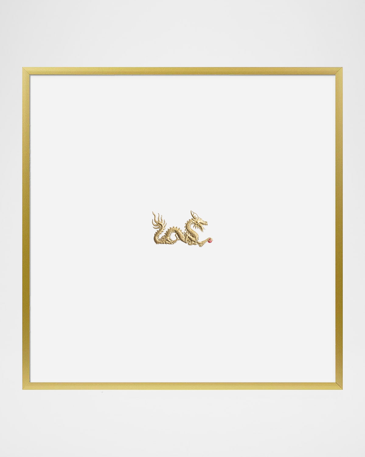 Bell'invito Framed Stationary Wall Art In Lucky Dragon