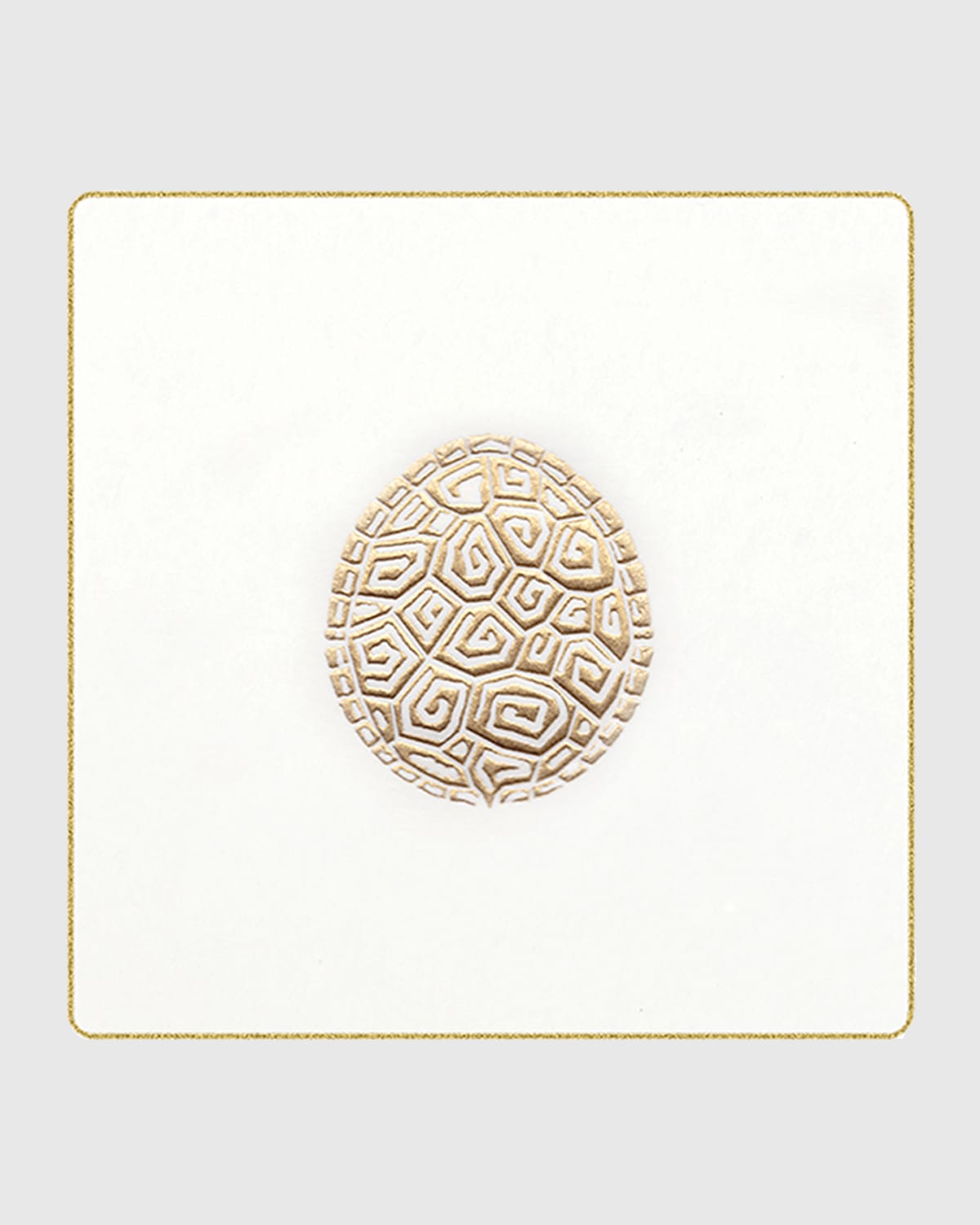 Bell'invito Tortoise Coasters, Set Of 18 In White