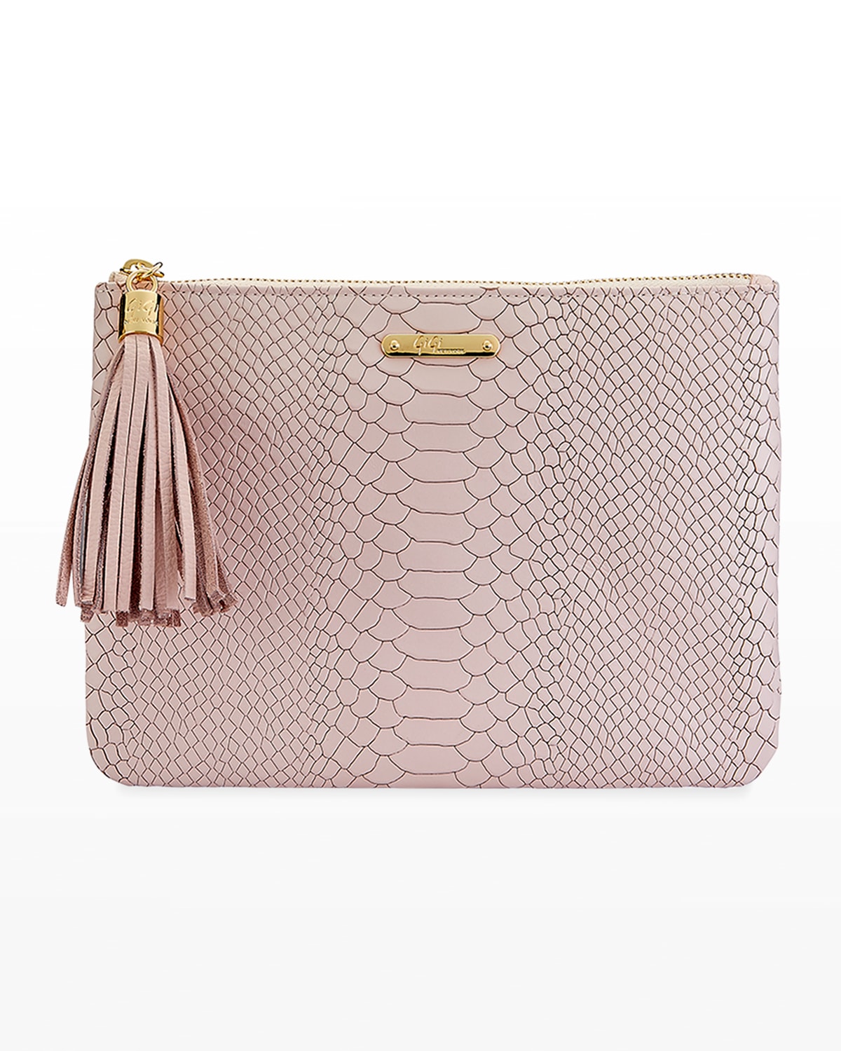 Gigi New York All In One Python-Embossed Clutch Bag