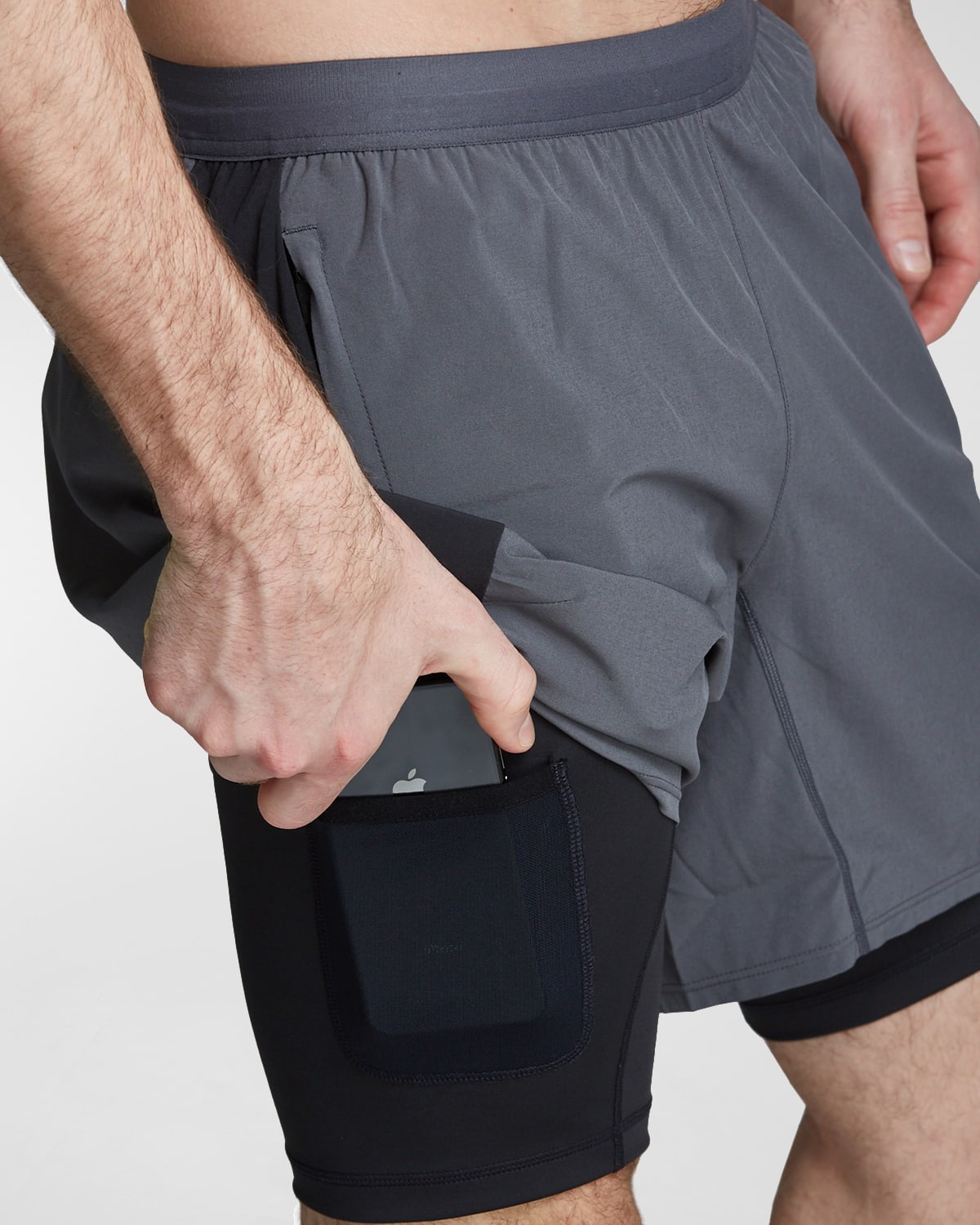 Fourlaps Men's Command 7-Inch Shorts w/ Compression Liner
