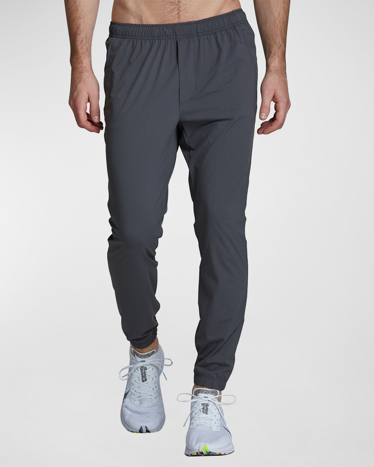 FOURLAPS MEN'S SOLID FLEX JOGGER PANTS,PROD231740110