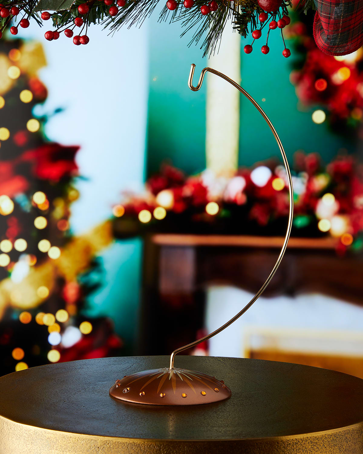 Jay Strongwater Medium Ornament Stand In Brown