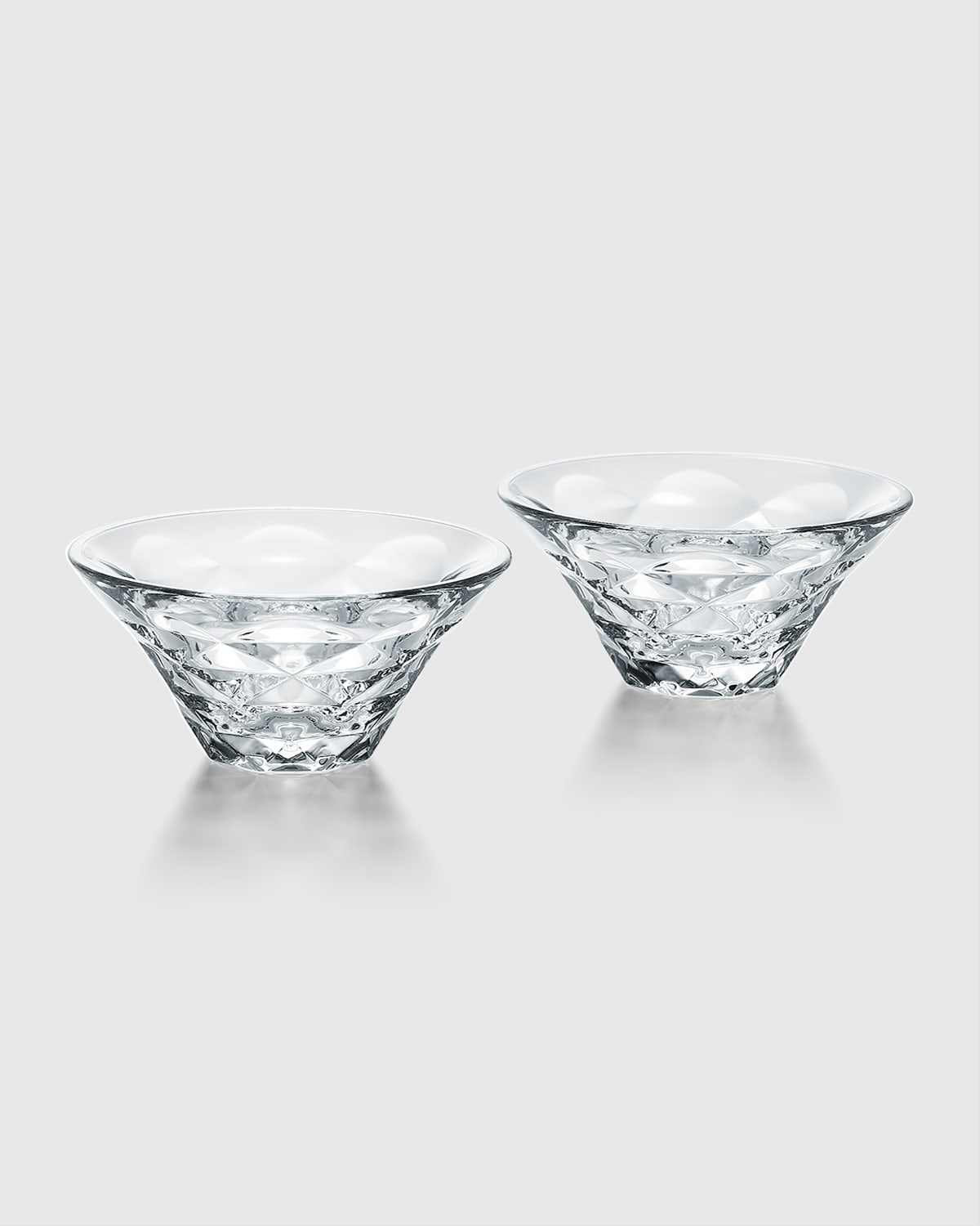 Shop Baccarat Small Swing Dishes, Set Of 2 In Clear