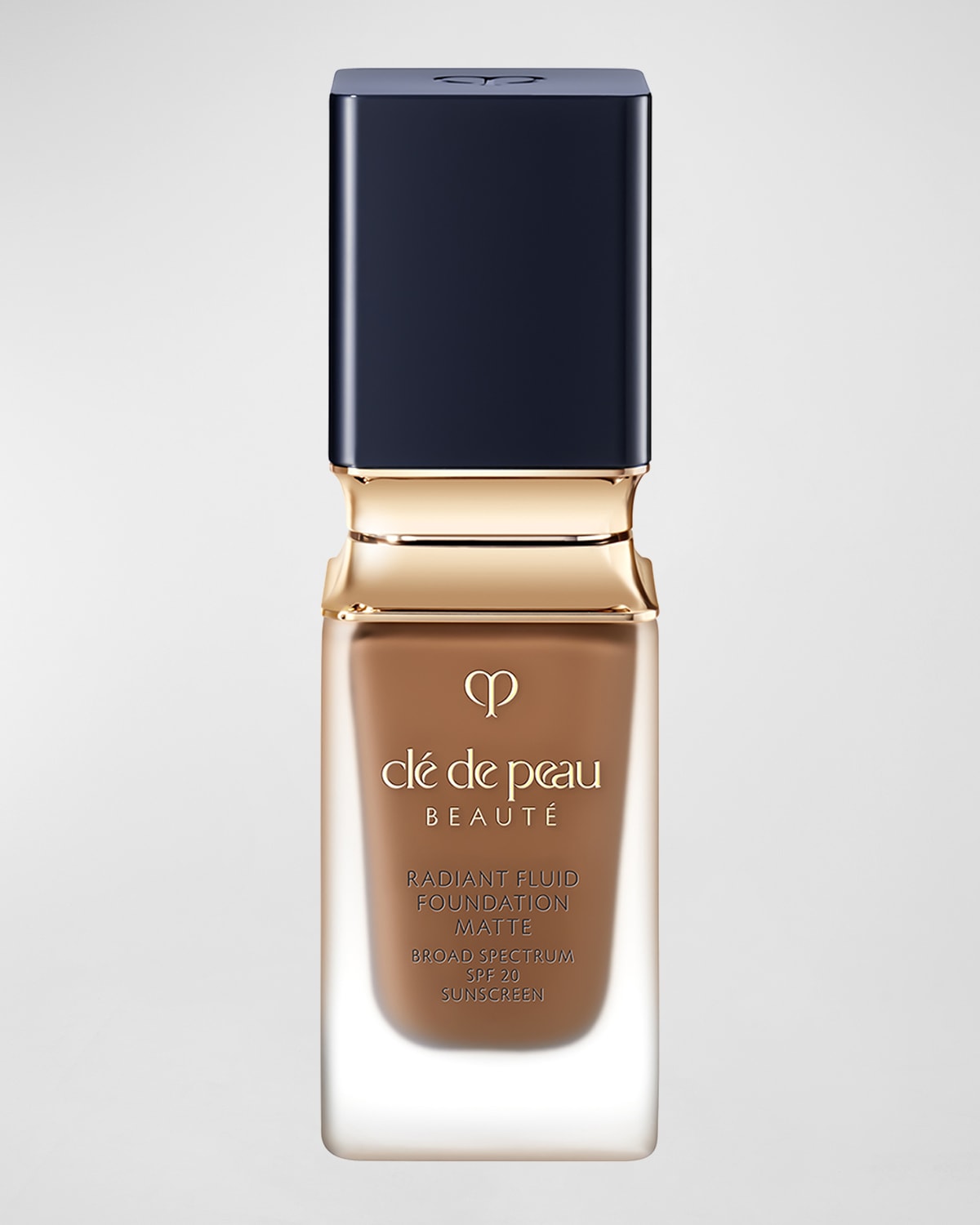 Shop Clé De Peau Beauté Radiant Fluid Foundation Matte Spf 20, 1.1 Oz. In B90 Very Deep Bei