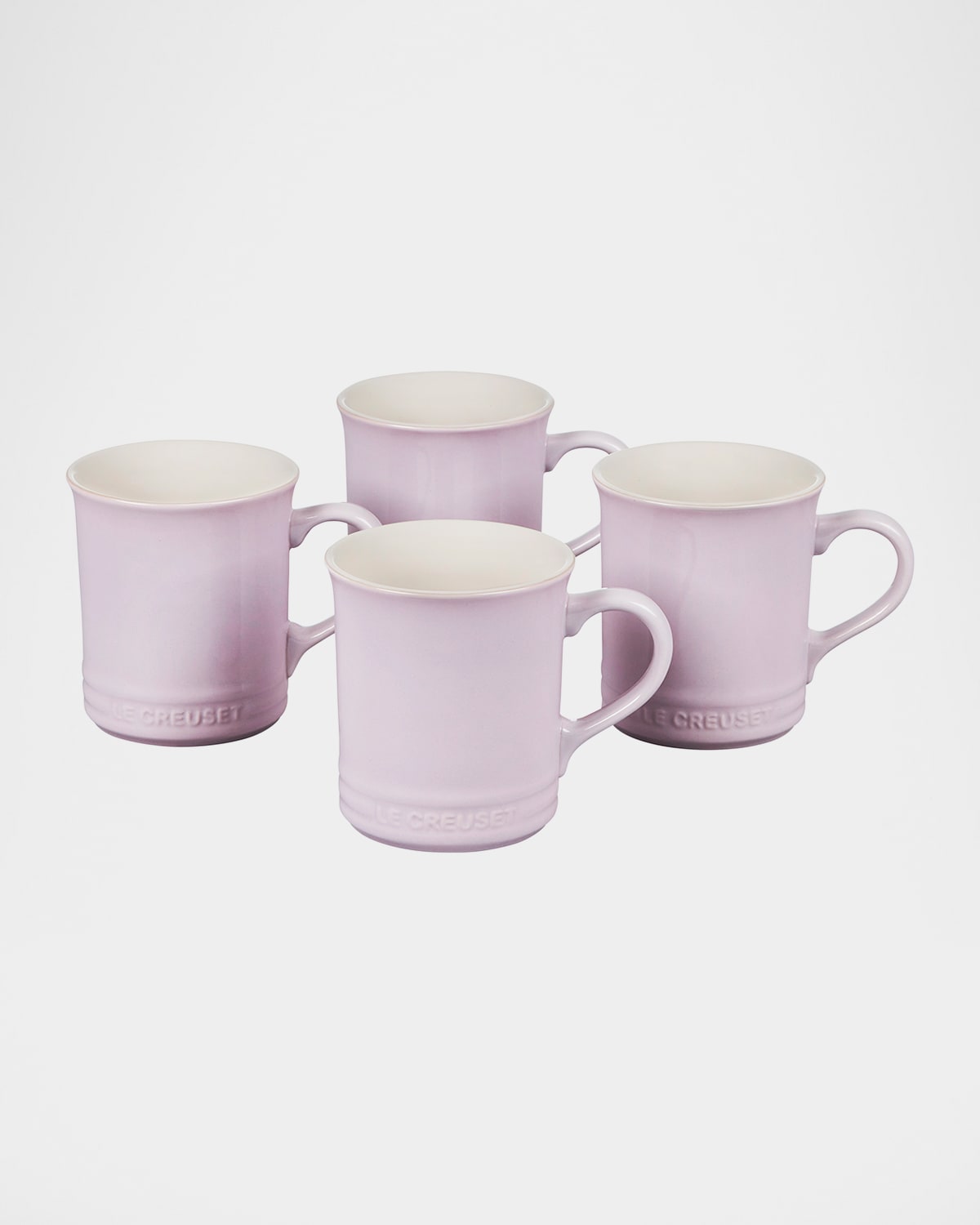Le Creuset Stoneware Mugs, Set Of 4 In Shallot