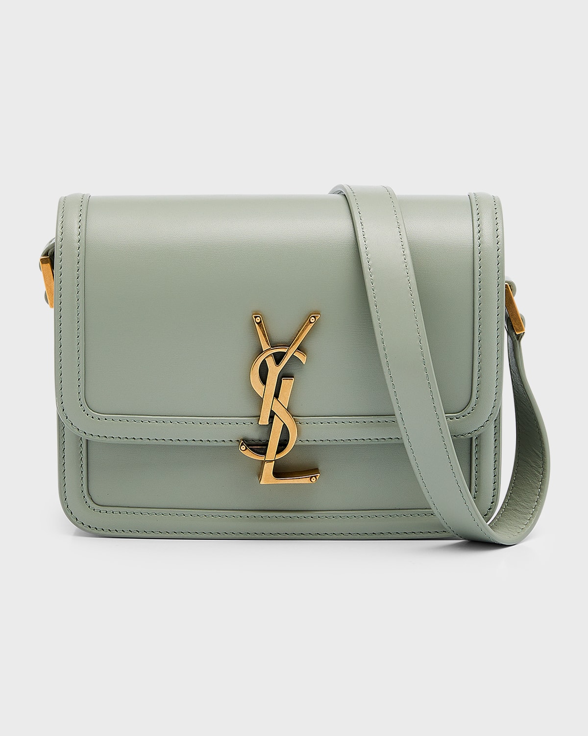 Saint Laurent Small Ysl Shoulder Bag - Light Blue