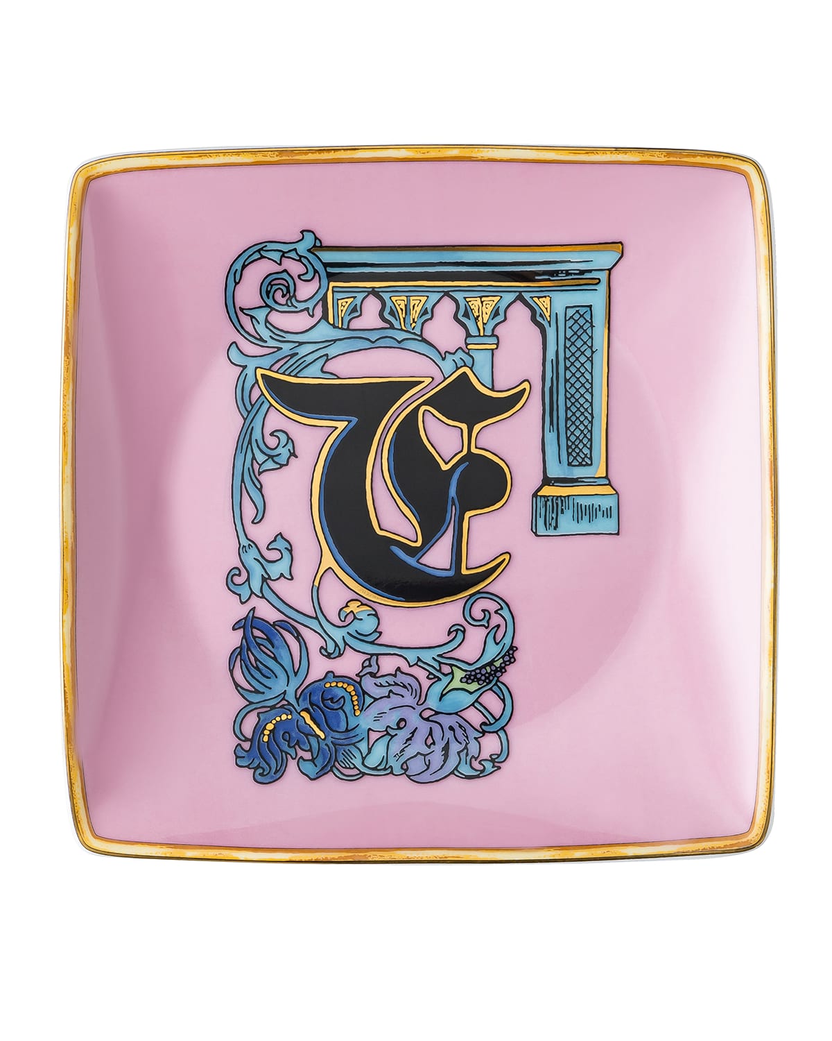 Shop Versace Holiday Alphabet Canape Dish In F