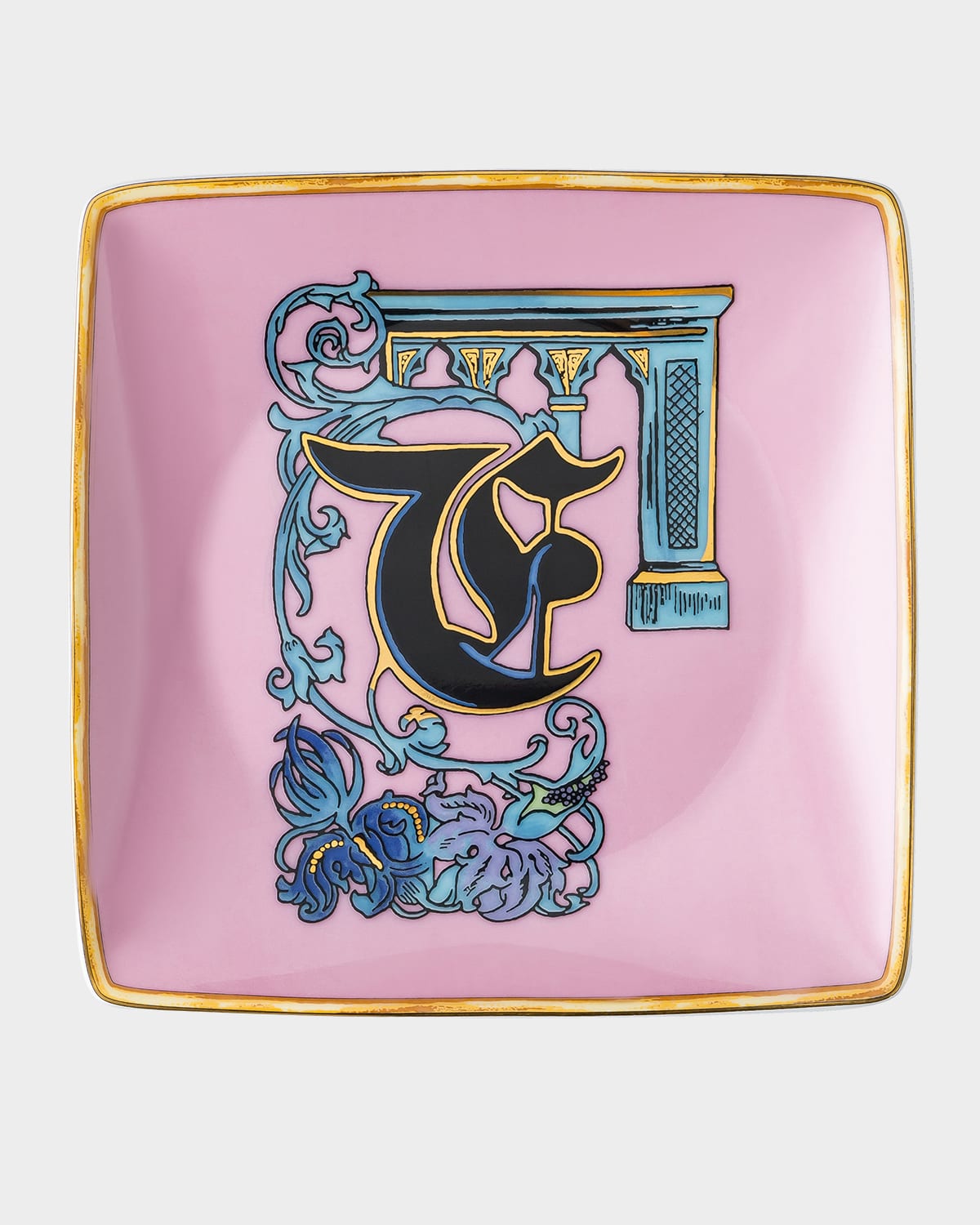 Shop Versace Holiday Alphabet Canape Dish In F