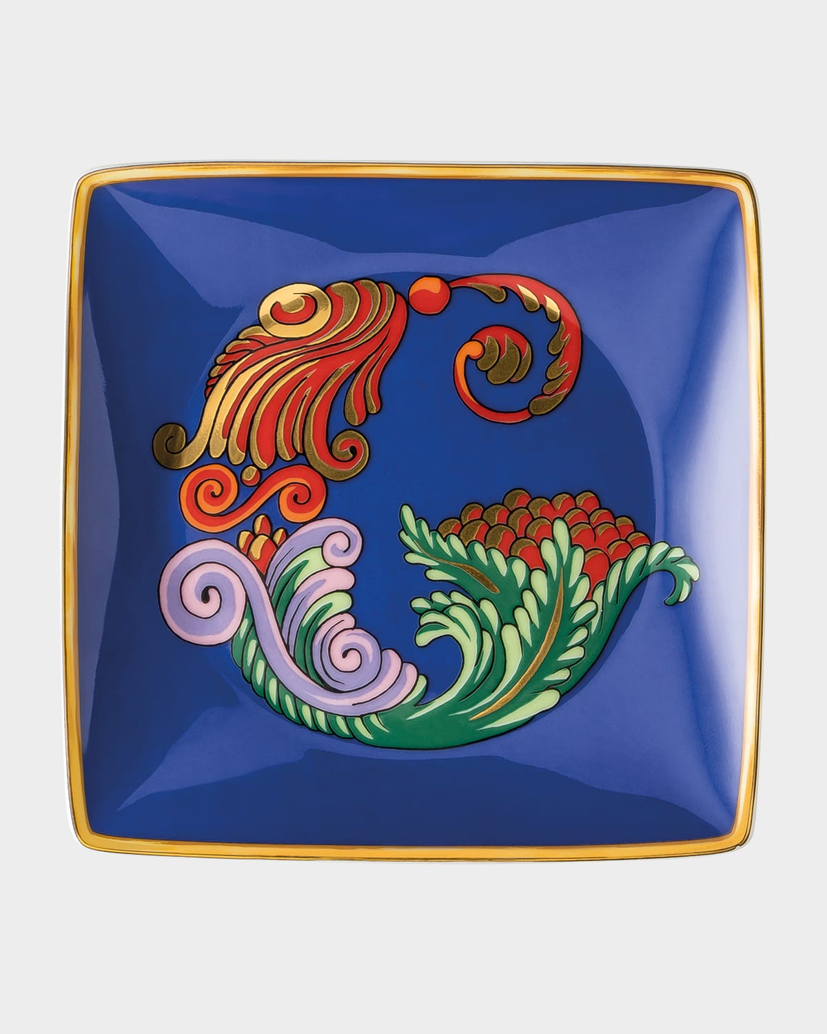 Versace Holiday Alphabet Canape Dish In G