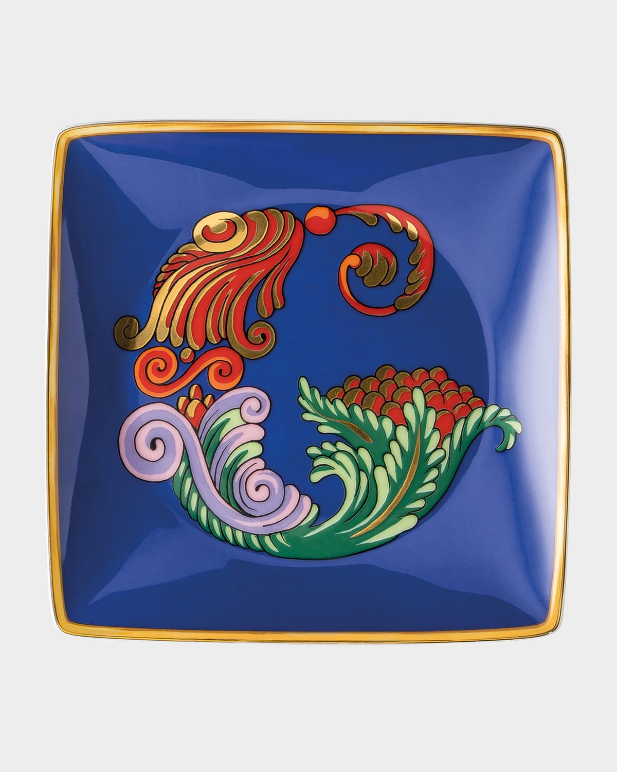 Shop Versace Holiday Alphabet Canape Dish In G