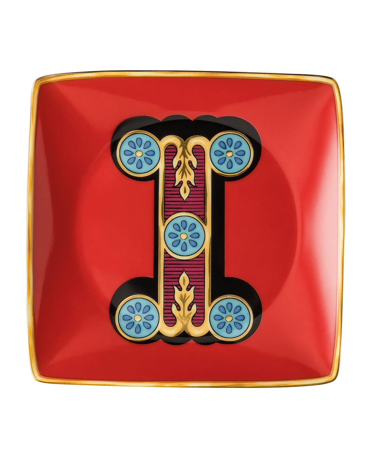 Shop Versace Holiday Alphabet Canape Dish In I