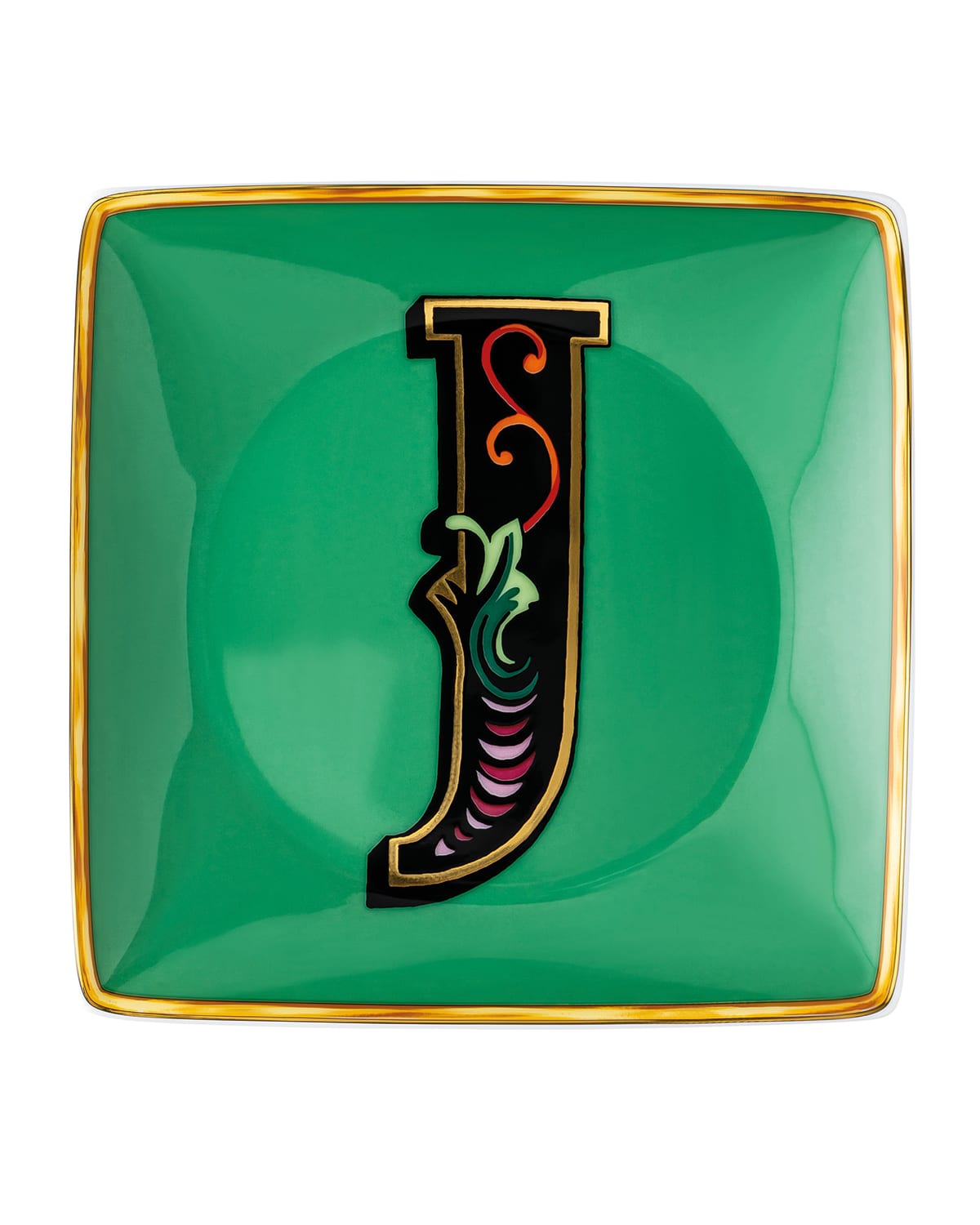 Shop Versace Holiday Alphabet Canape Dish In J