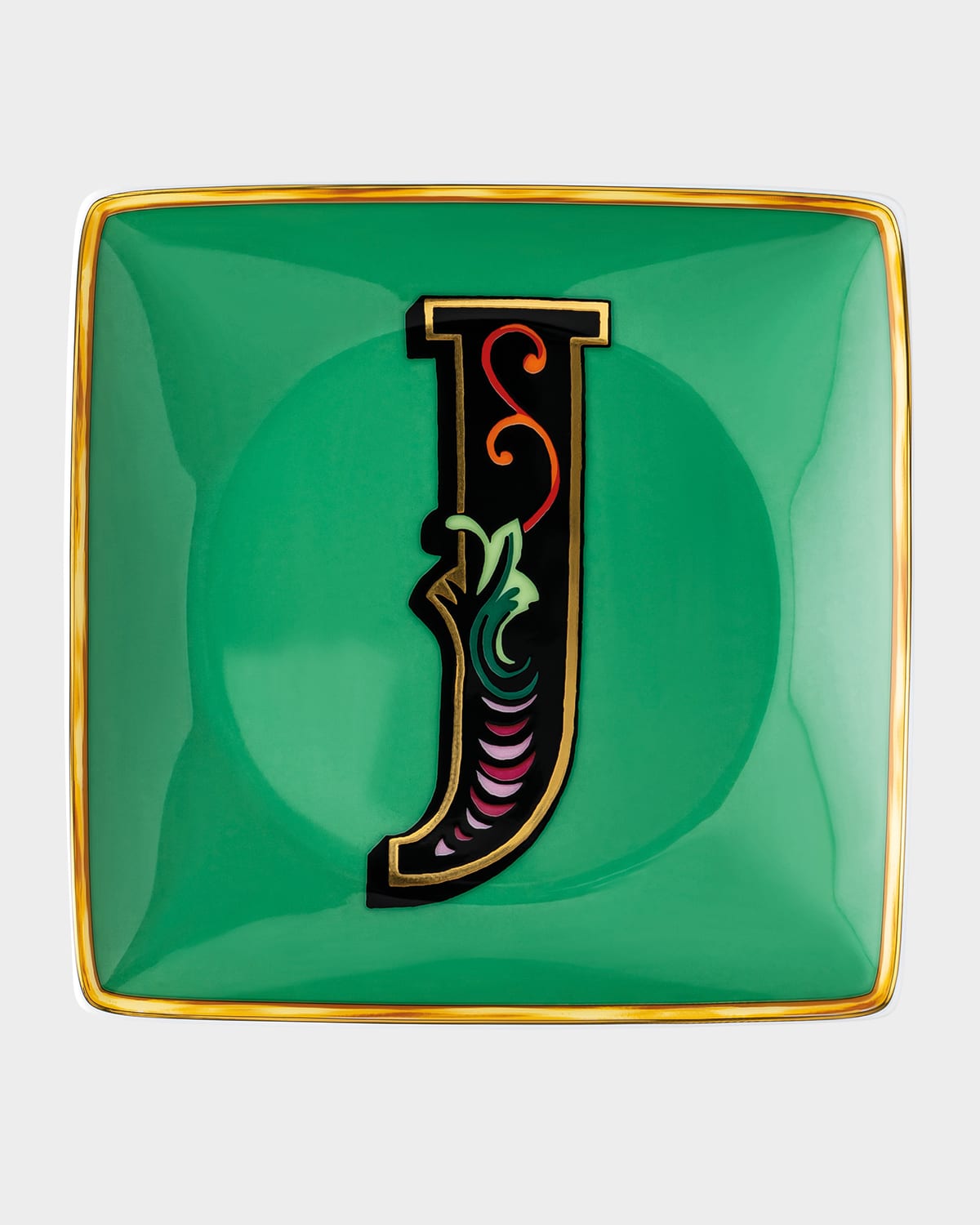 Shop Versace Holiday Alphabet Canape Dish In J