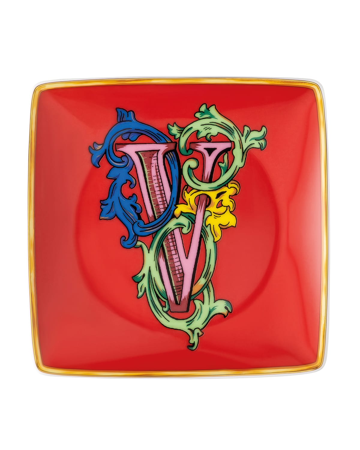 Shop Versace Holiday Alphabet Canape Dish In V