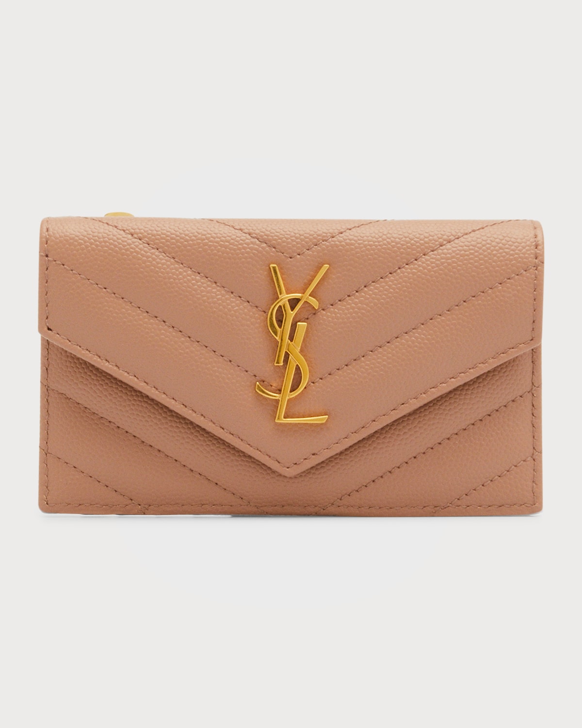 Saint Laurent Monogram Zip Around Compact Wallet - Farfetch