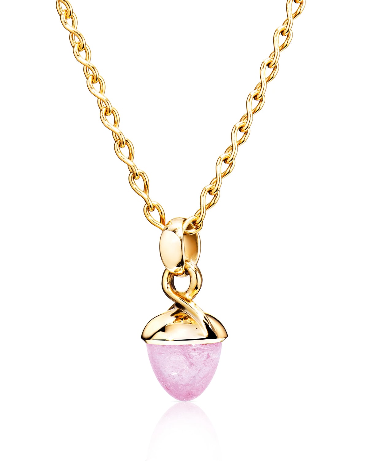 MIKADO BOUQUET 18k Gold Pink Tourmaline Pendant