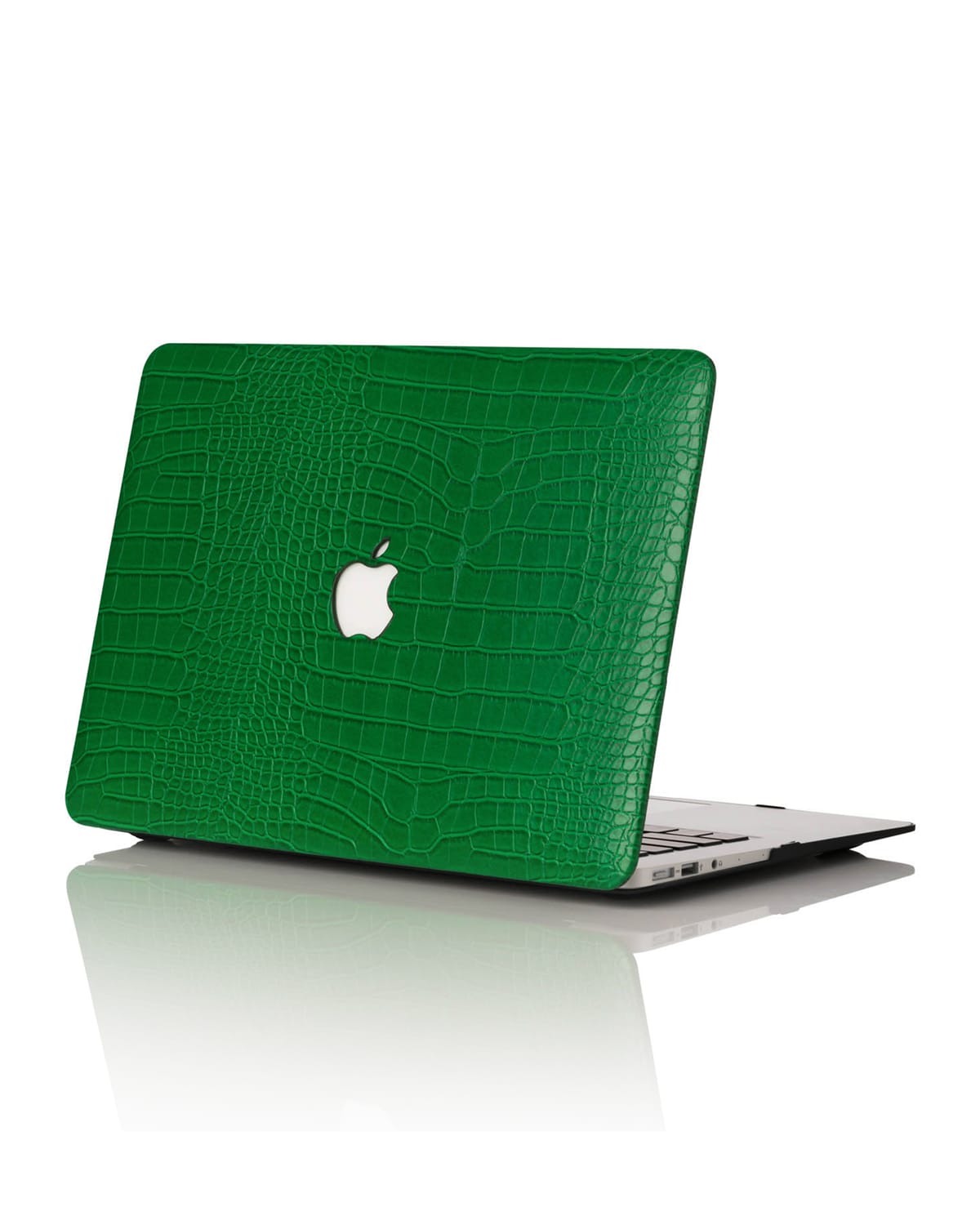 Chic Geeks Faux Crocodile 15" Macbook Pro With Touchbar Case In Emerald