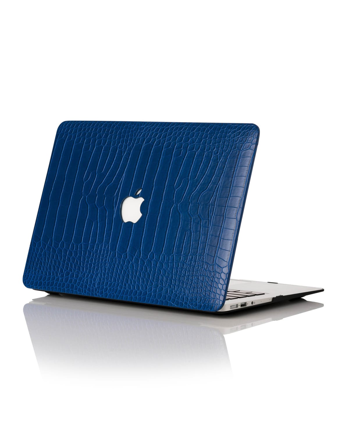 Chic Geeks Faux Crocodile 15" Macbook Pro With Touchbar Case In Navy