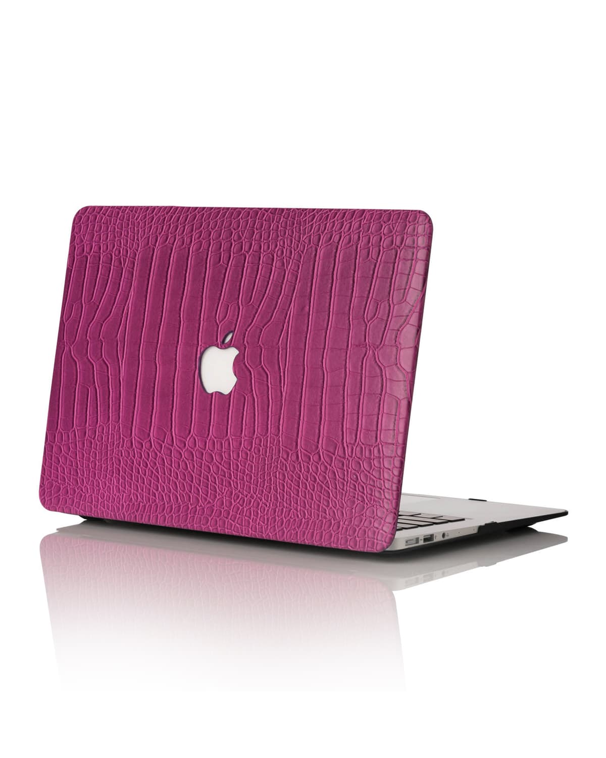 Chic Geeks Faux Crocodile 15" Macbook Pro With Touchbar Case In Orchid