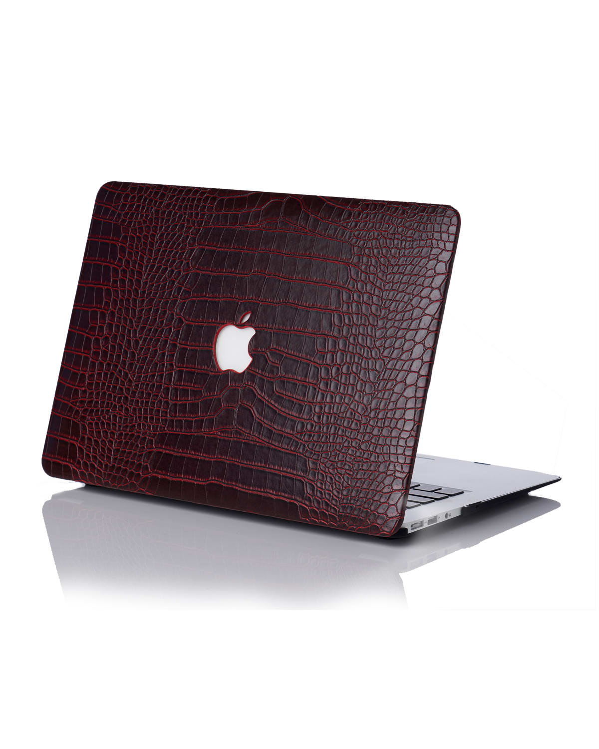 Chic Geeks Faux Crocodile 13" New Macbook Air Case (model Number A1932) In Tobacco