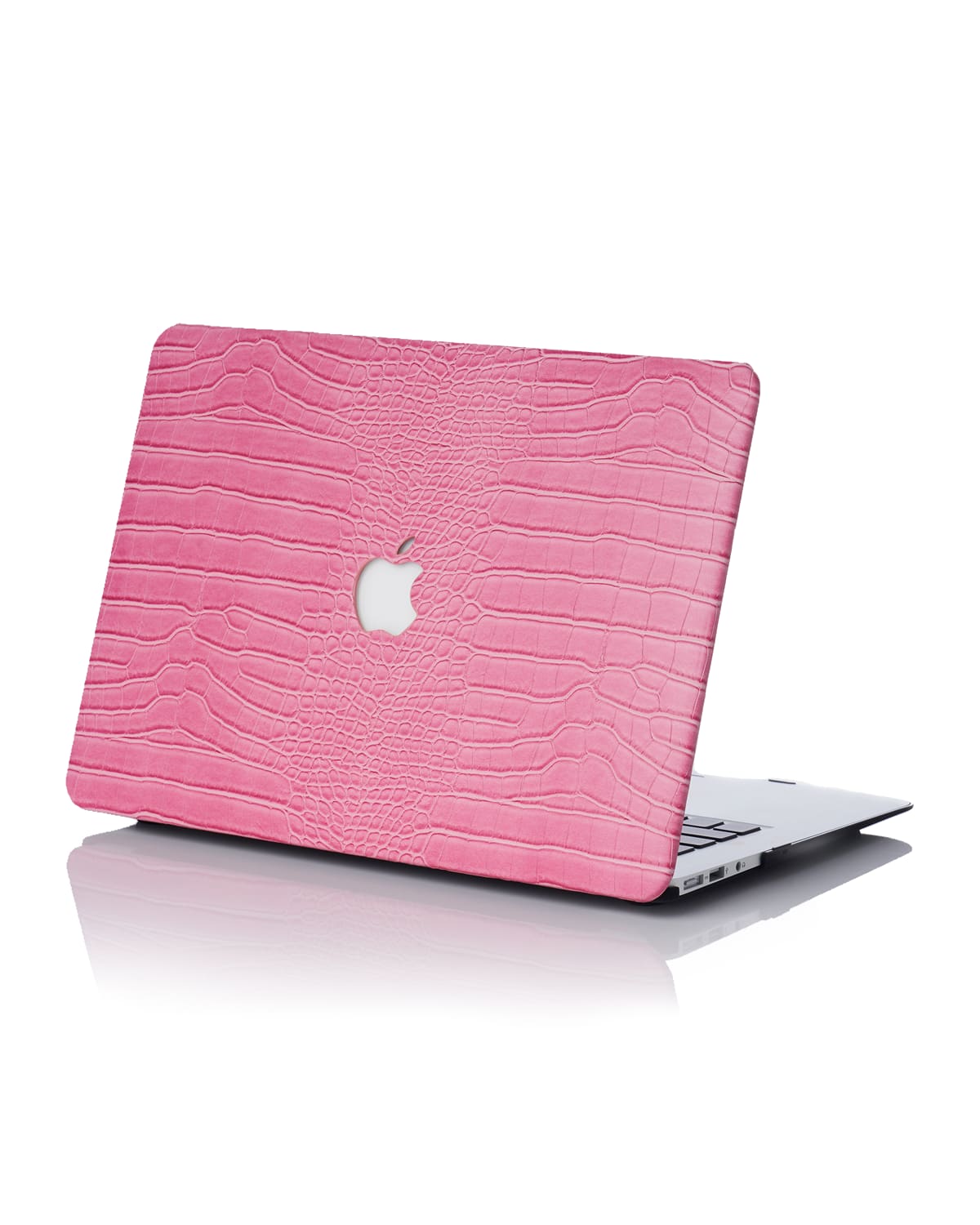 Chic Geeks Faux Crocodile 13" New Macbook Air Case (model Number A1932) In Rose