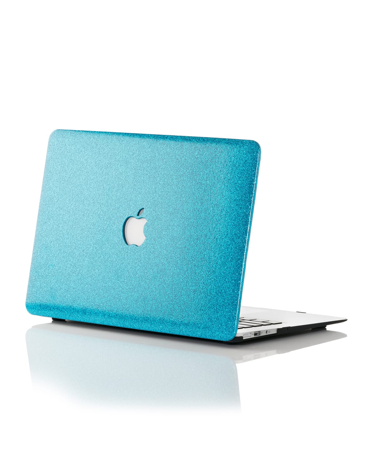 Chic Geeks Glitter 13" Macbook Air Case (model Numbers A1466 & A1369) In Aqua