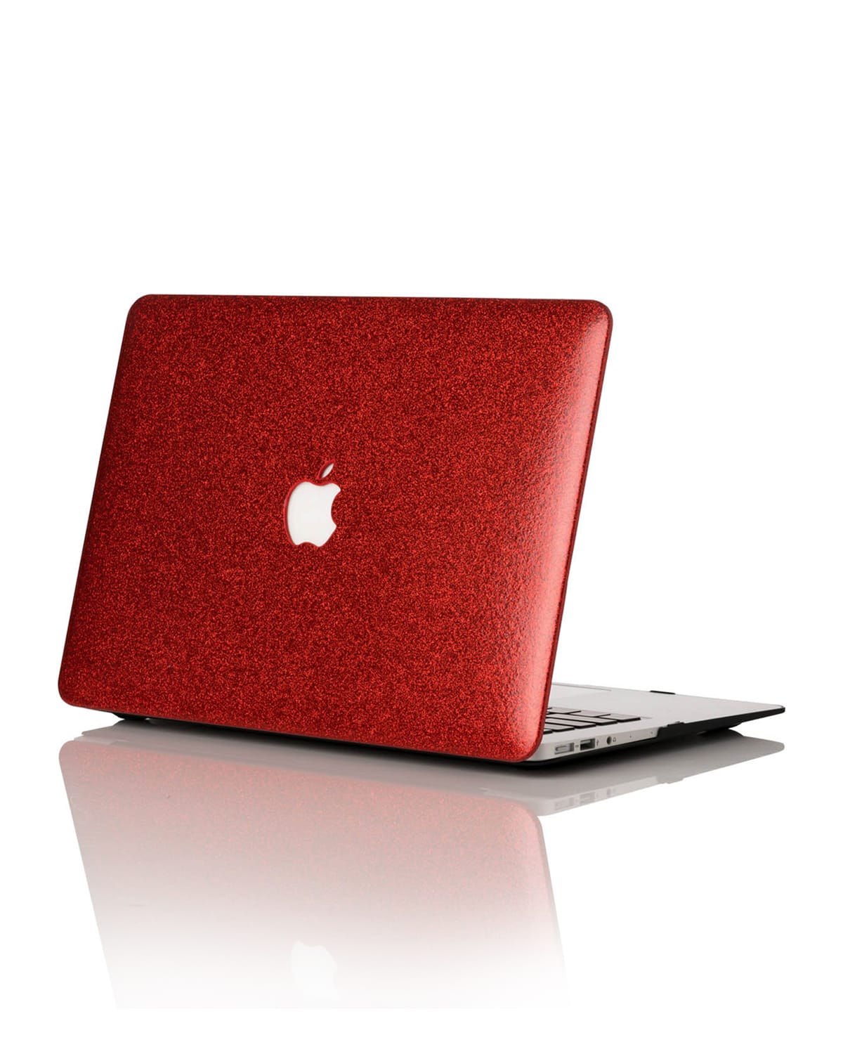 Chic Geeks Glitter 13" Macbook Air Case (model Numbers A1466 & A1369) In Scarlet