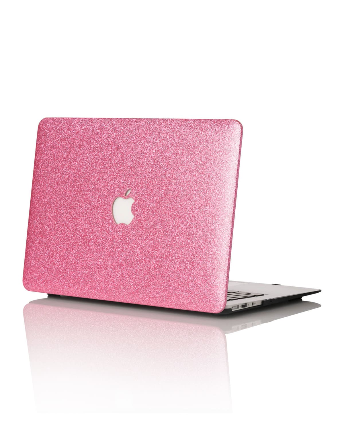Chic Geeks Glitter 13" Macbook Air Case (model Numbers A1466 & A1369) In Pinkberry