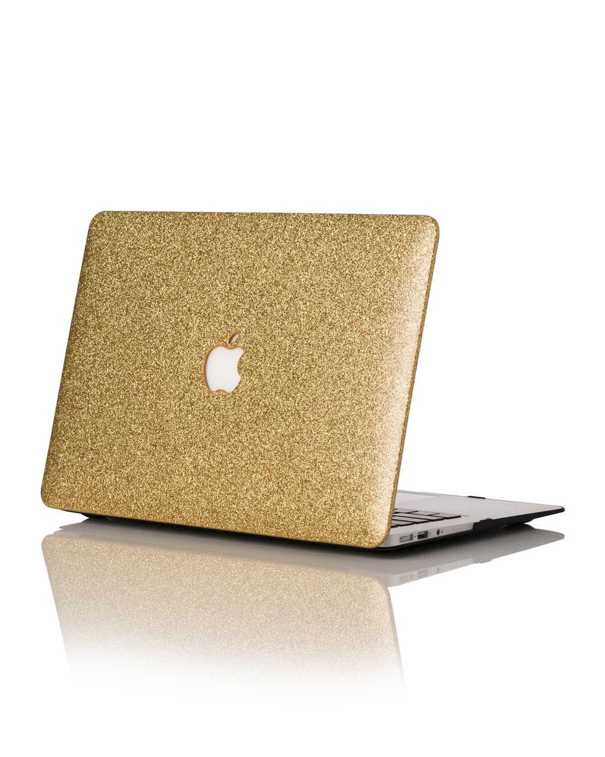 Chic Geeks Glitter 13" Macbook Air Case (model Numbers A1466 & A1369) In 14k Gold