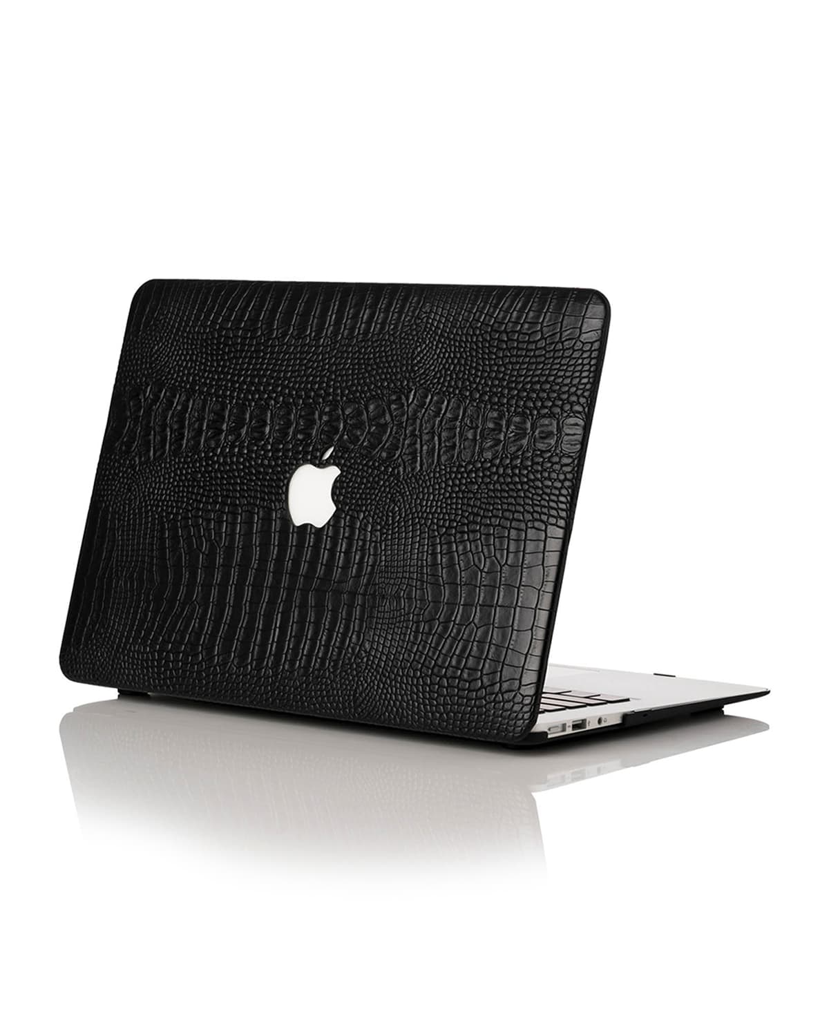 Chic Geeks Faux Crocodile 13" Macbook Pro With Touchbar Case In Black
